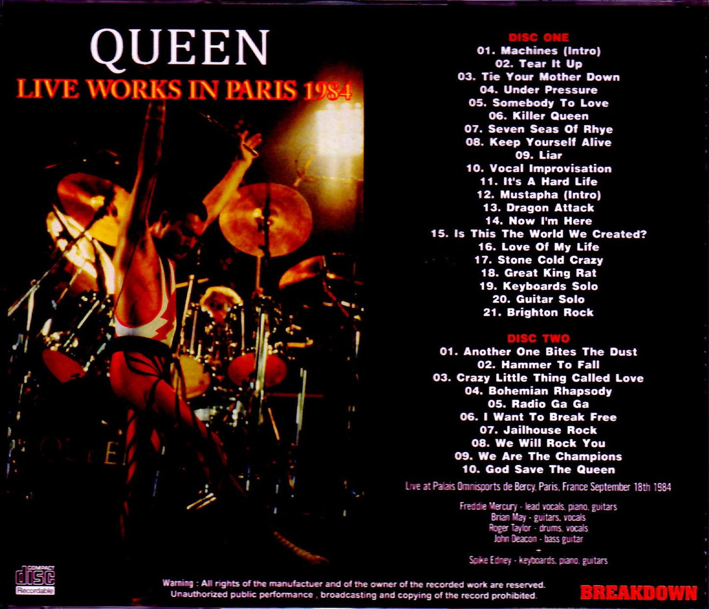Queen/France 1984