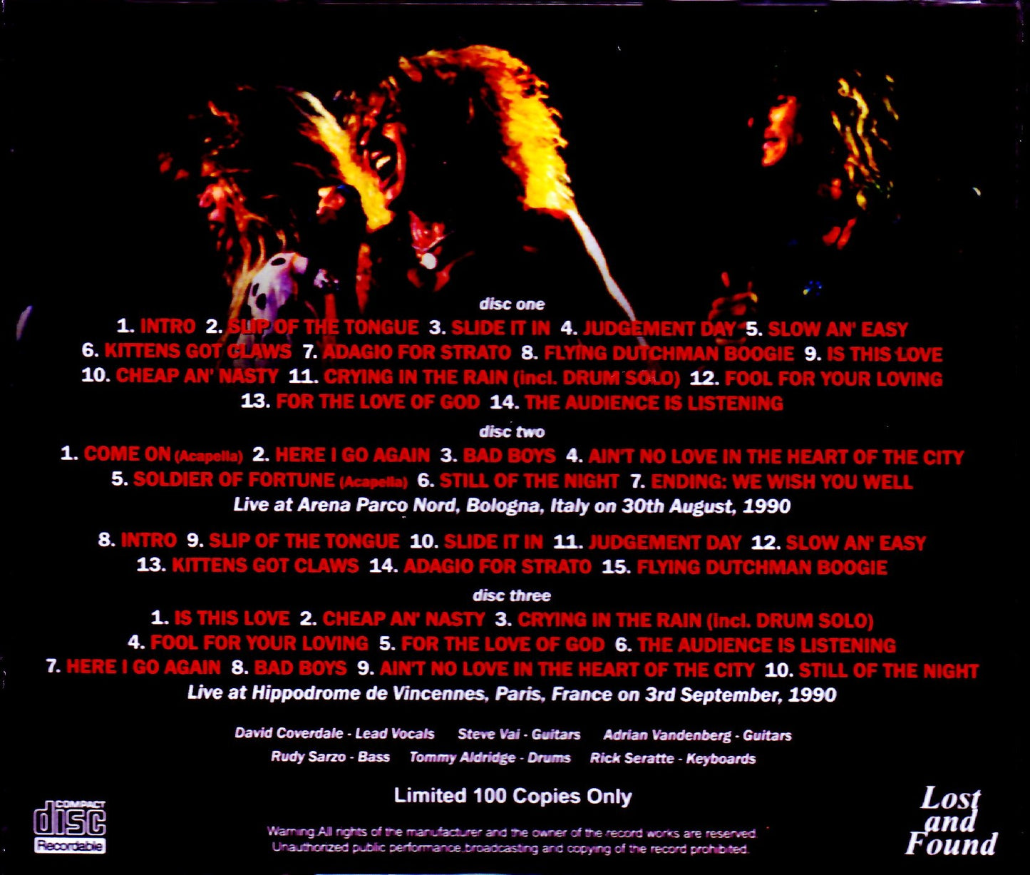 Whitesnake/Italy 1990 & more Complete