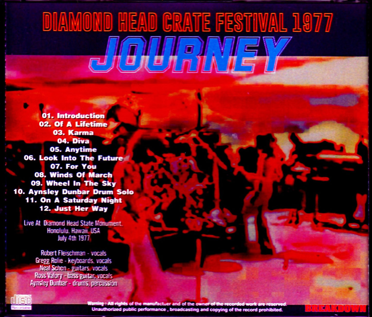 Journey/Hawaii, USA 1977