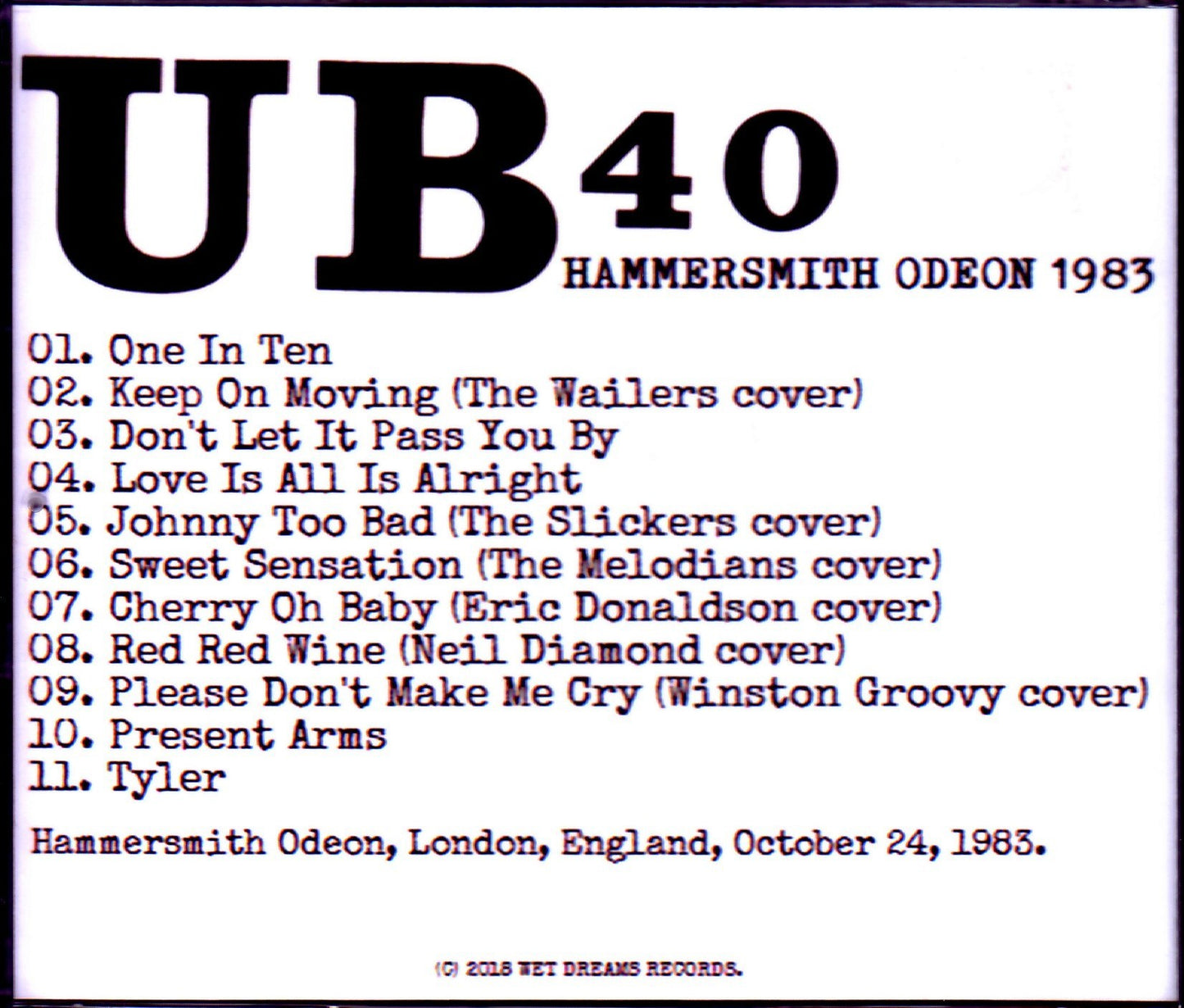 UB 40/London,UK 1983