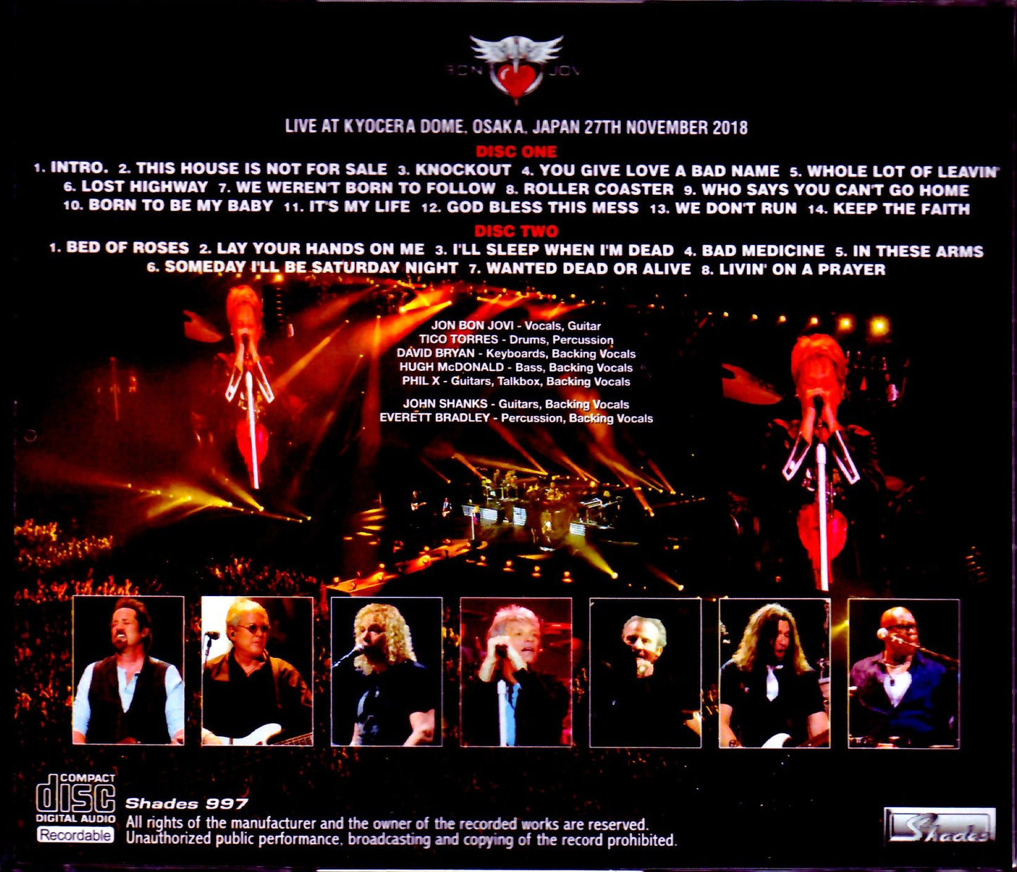 Bon Jovi/Osaka, Japan 2018