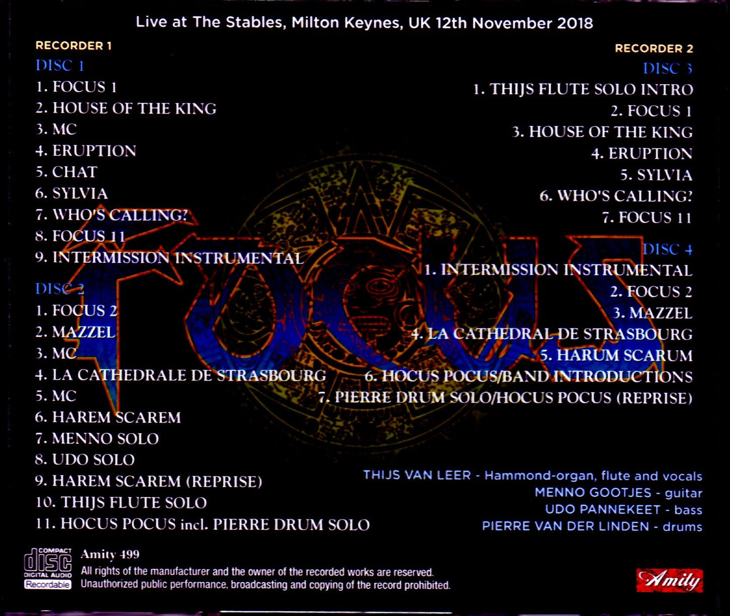 Focus/Milton Keynes,UK 2018 2 Source Rec Ver.