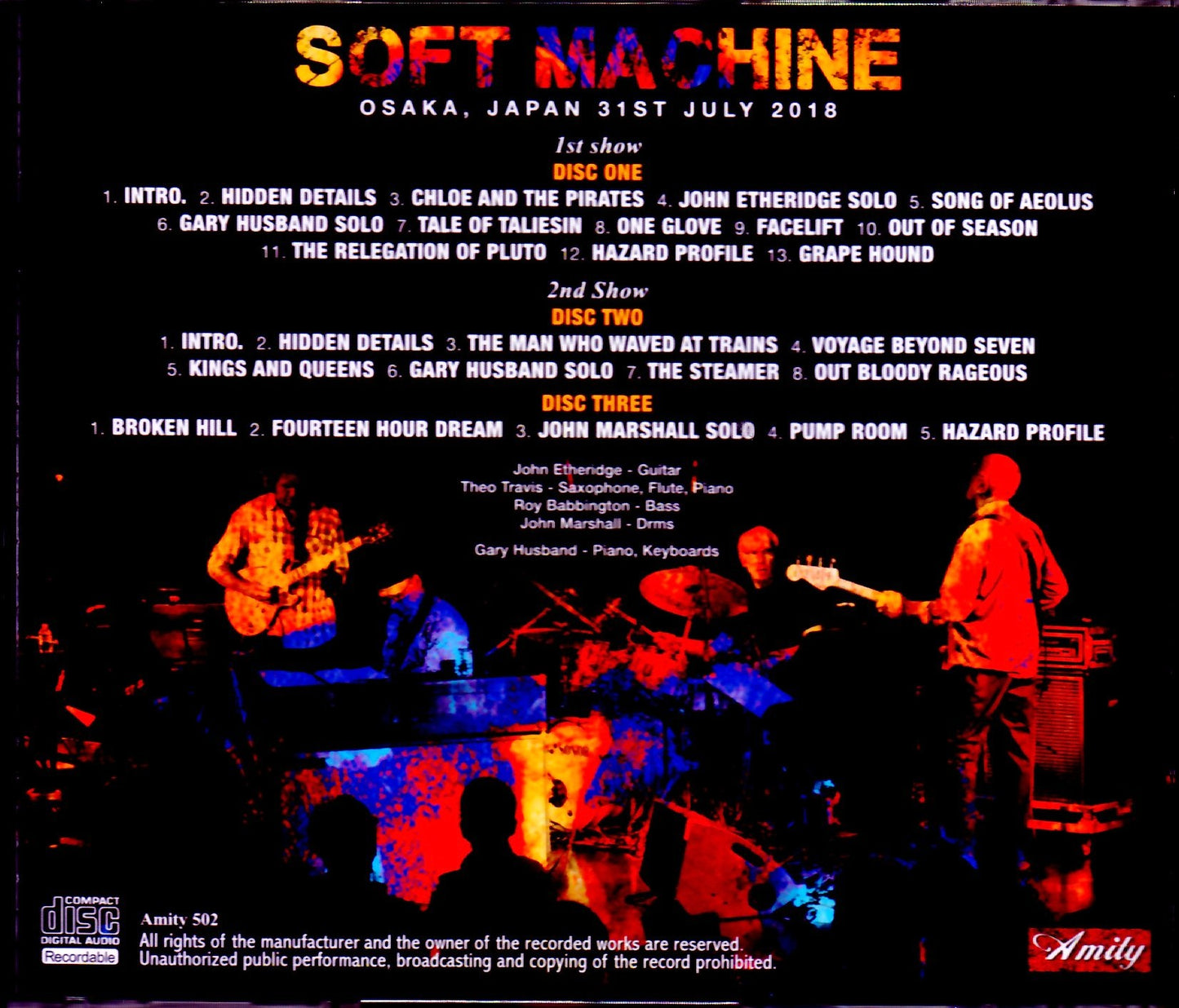 Soft Machine/Osaka,Japan 2018