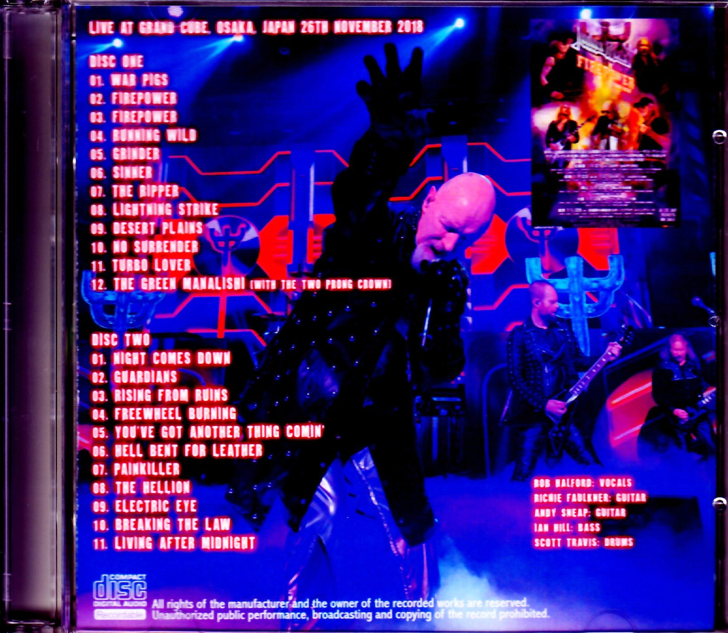 Judas Priest/Osaka,Japan 2018 Another Seat Ver.