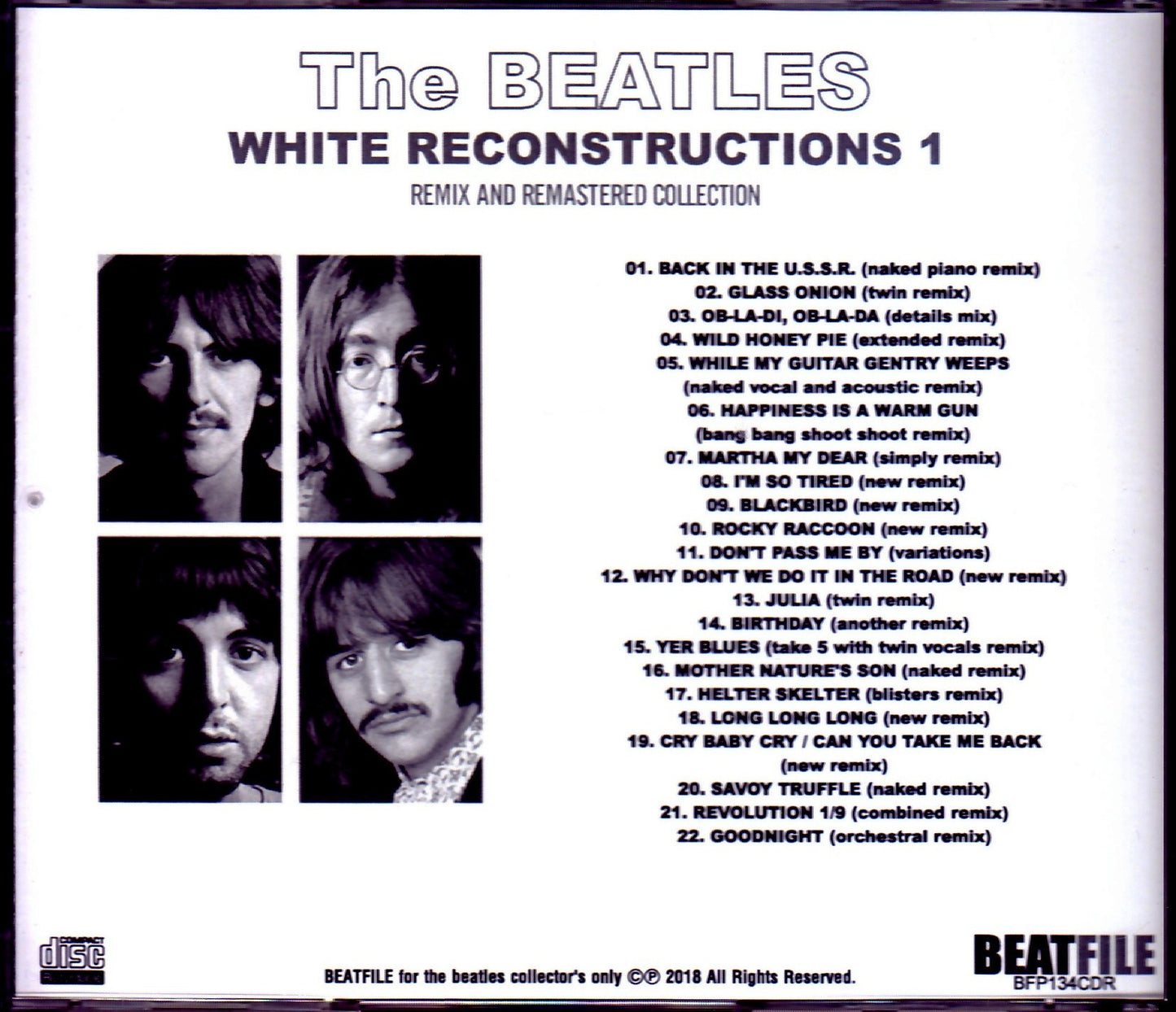 Beatles/White Album Remix and Remastered 2018