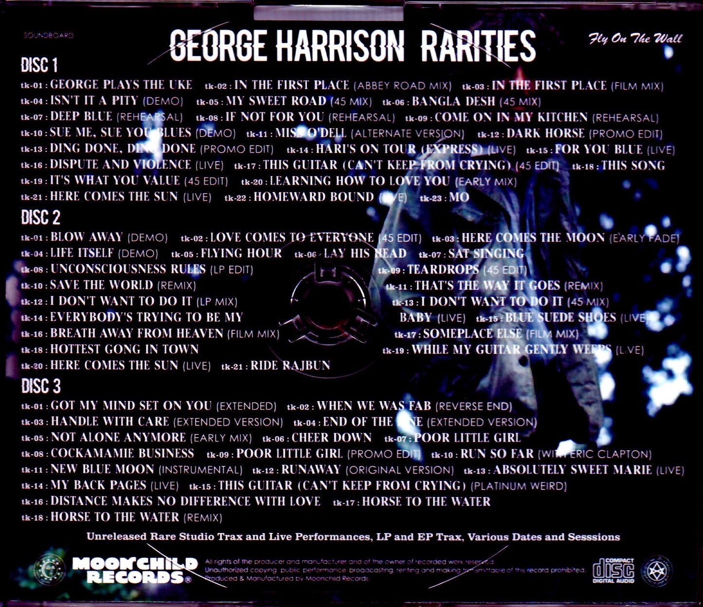 George Harrison/Unreleased Rare Studio Trax and more