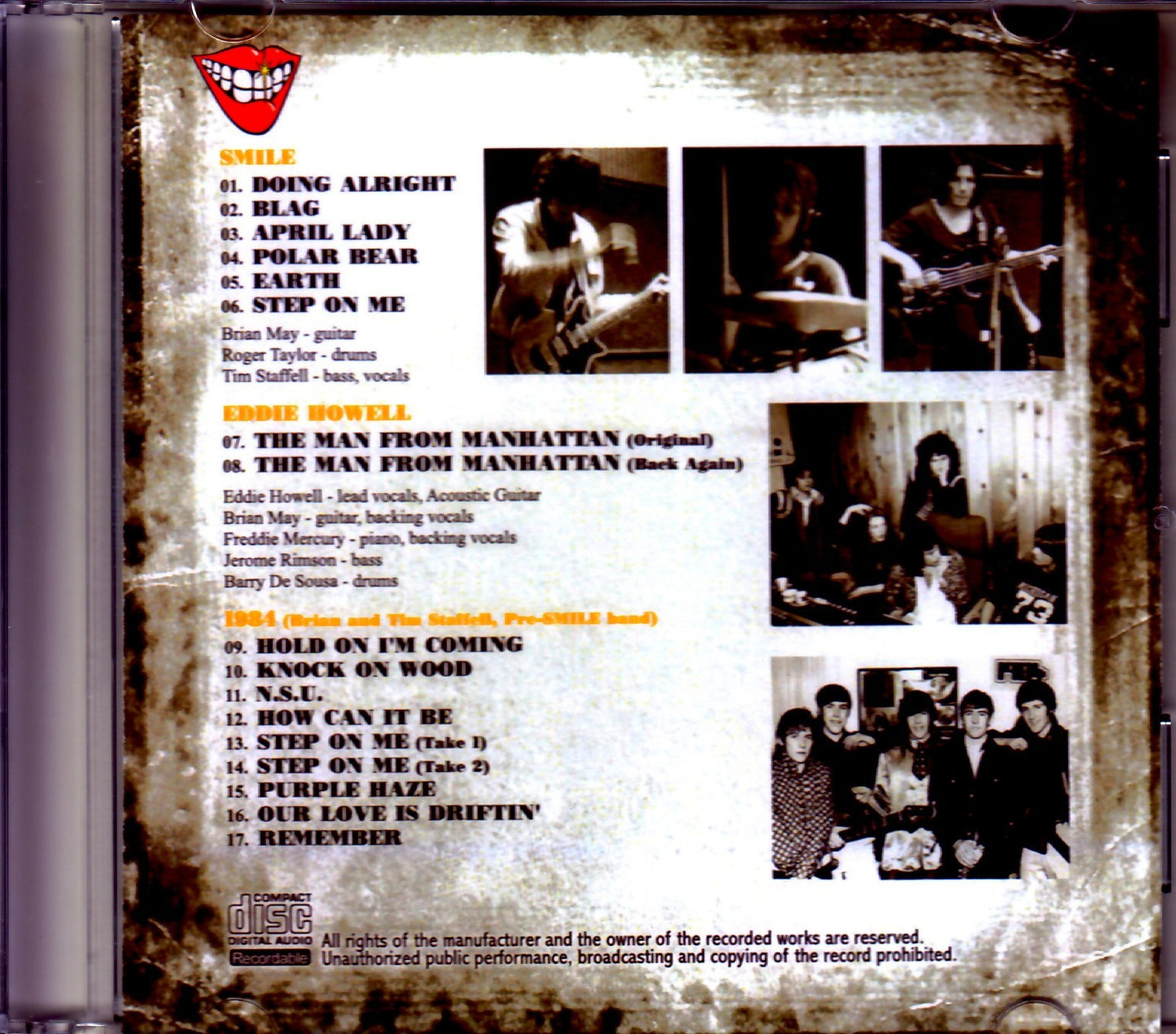 Smile,Eddie Howell,Brian May,Roger Taylor/Rare Compilations