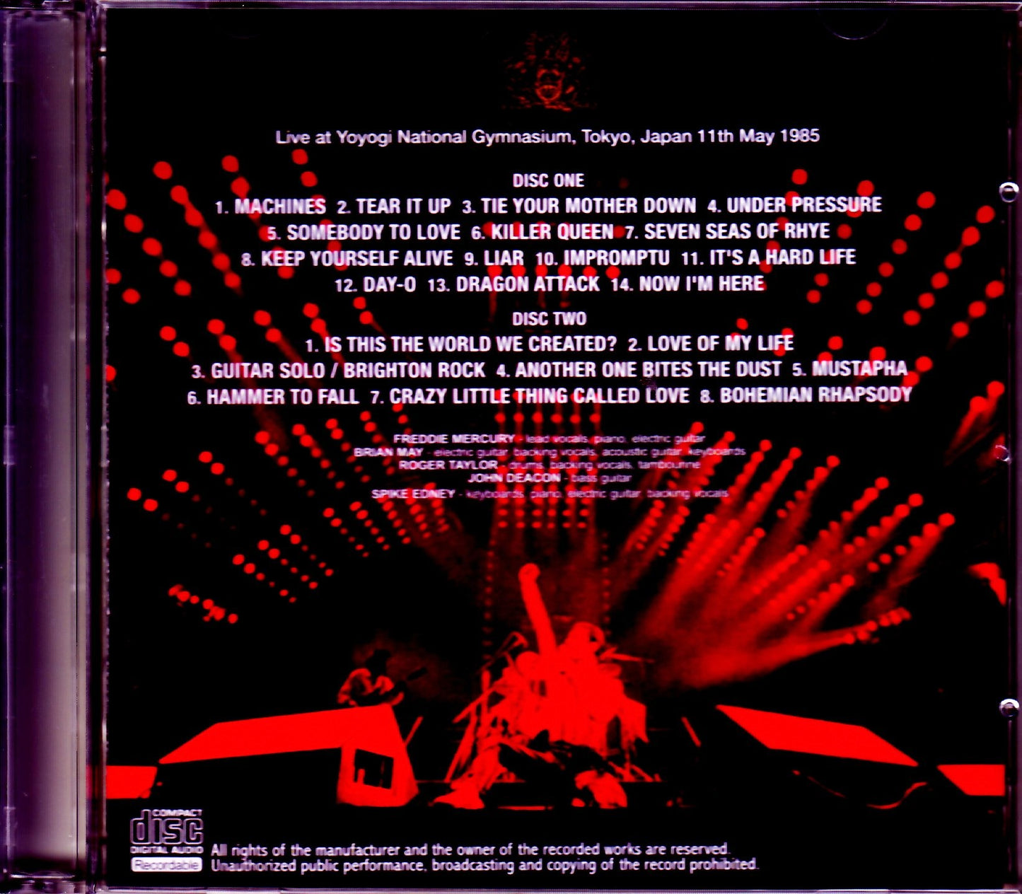 Queen/Tokyo,Japan 5.11.1985