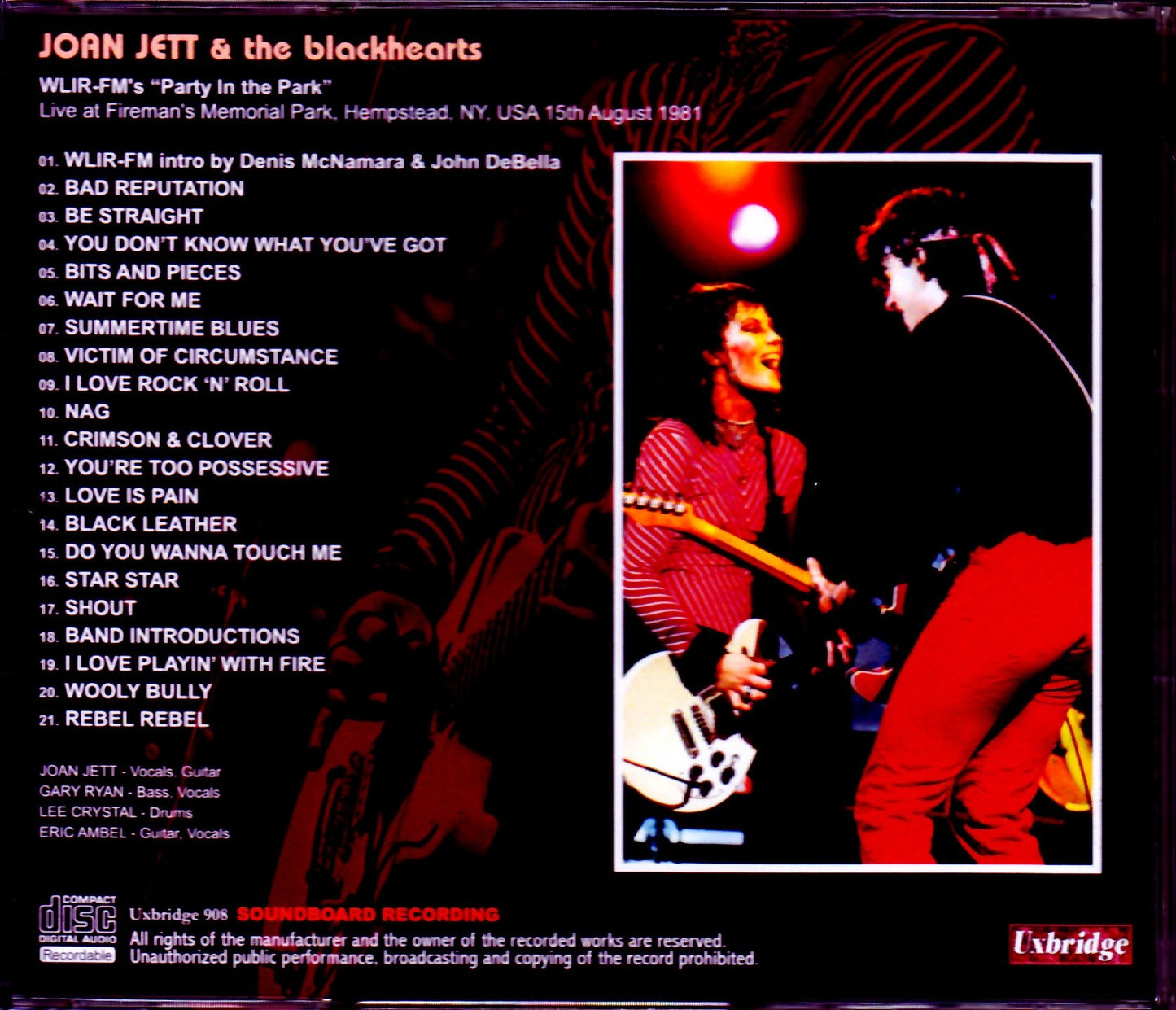 Joan Jett & the Blackhearts/NY, USA 1981