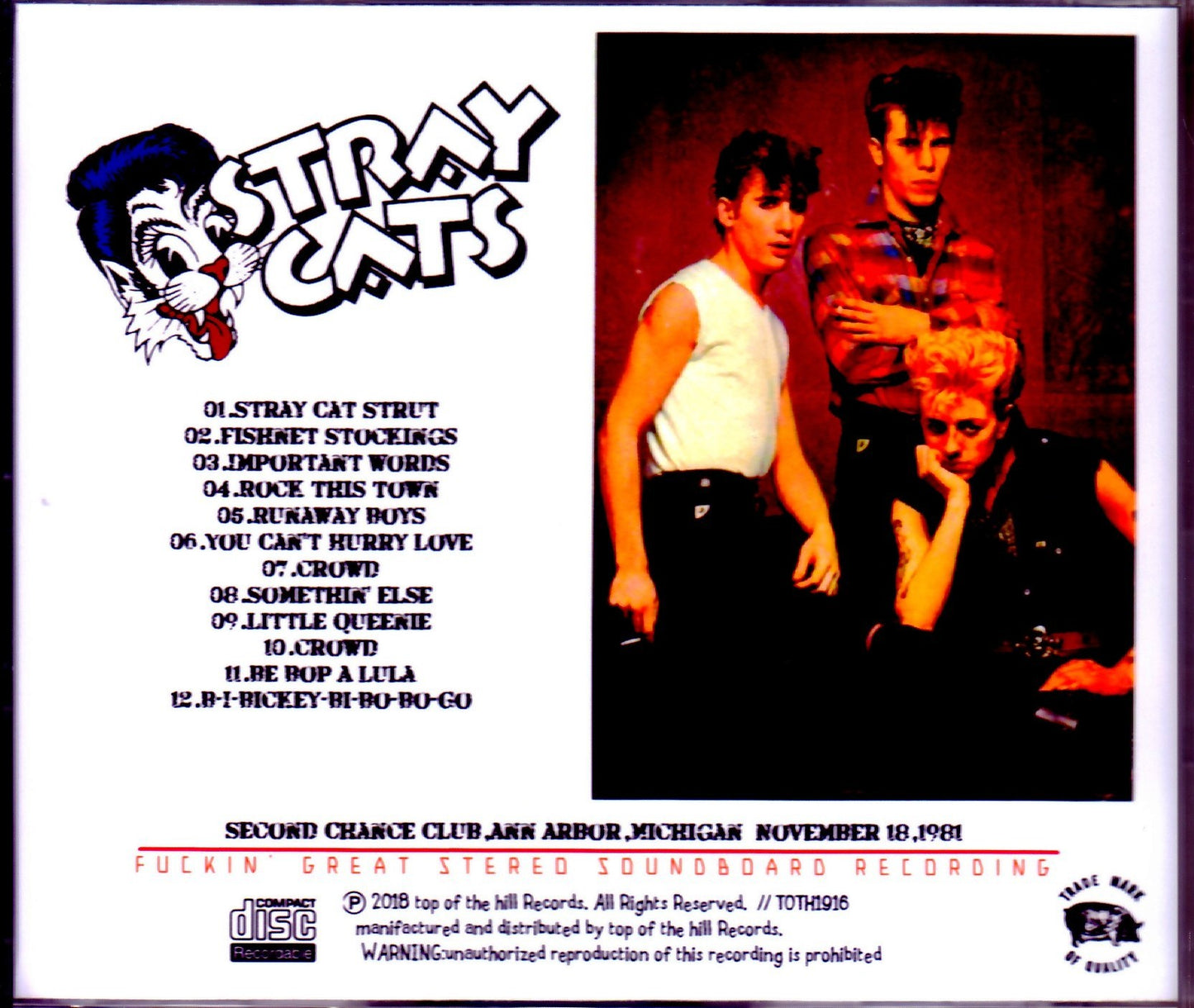 Stray Cats/MI, USA 1981