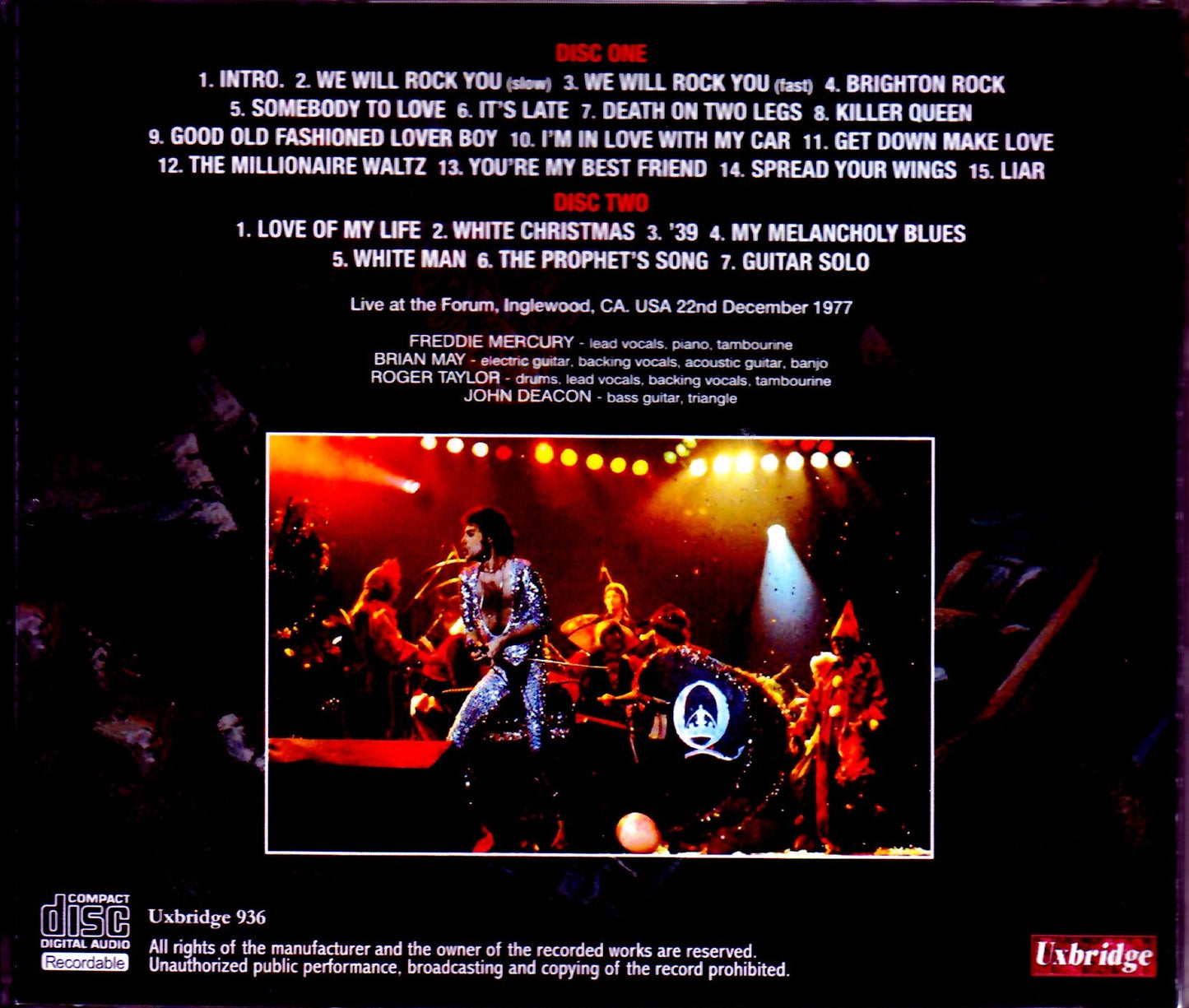 Queen/CA,USA 12.22.1977