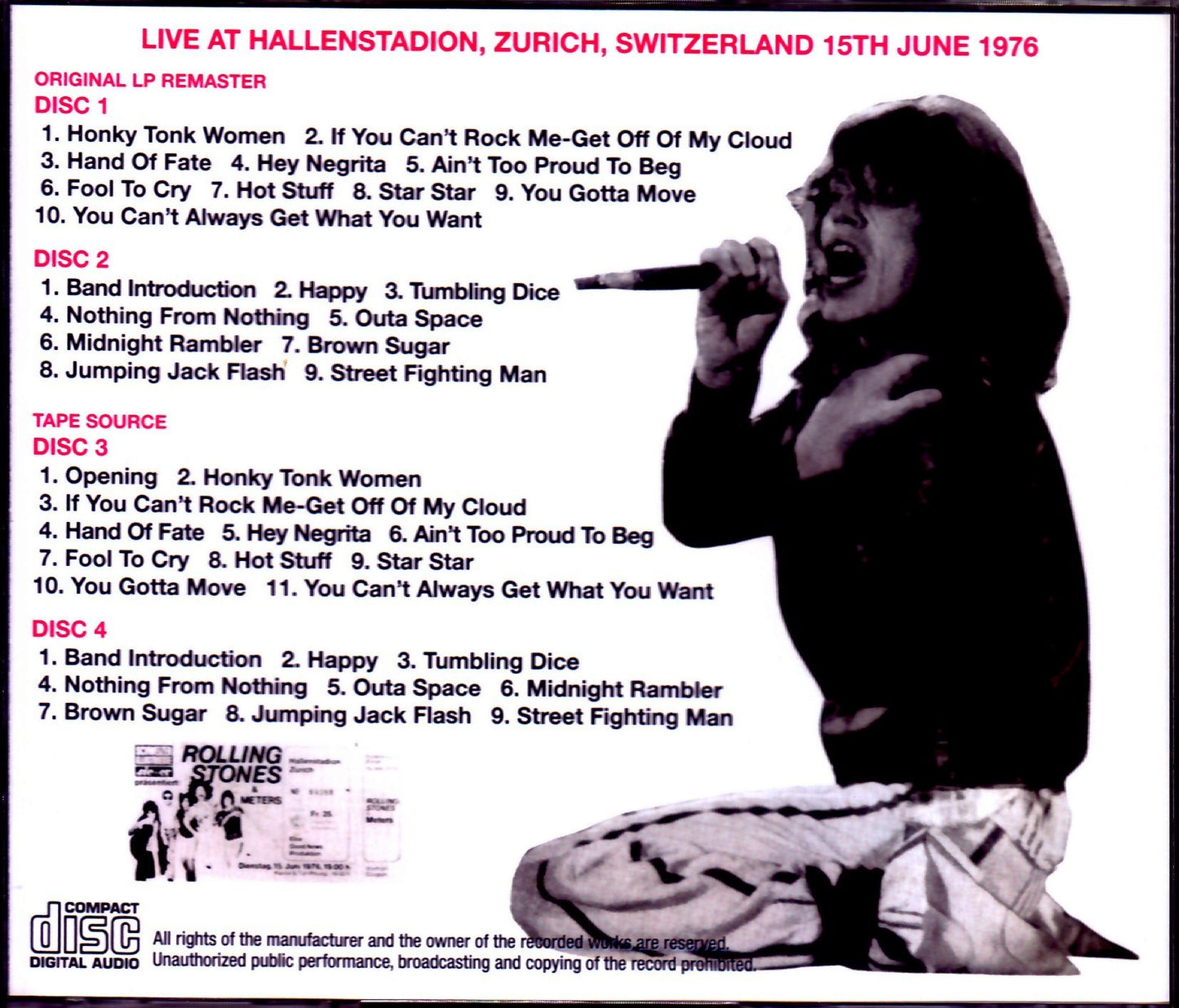 Rolling Stones/Switzerland 1976 2 Diff Sources