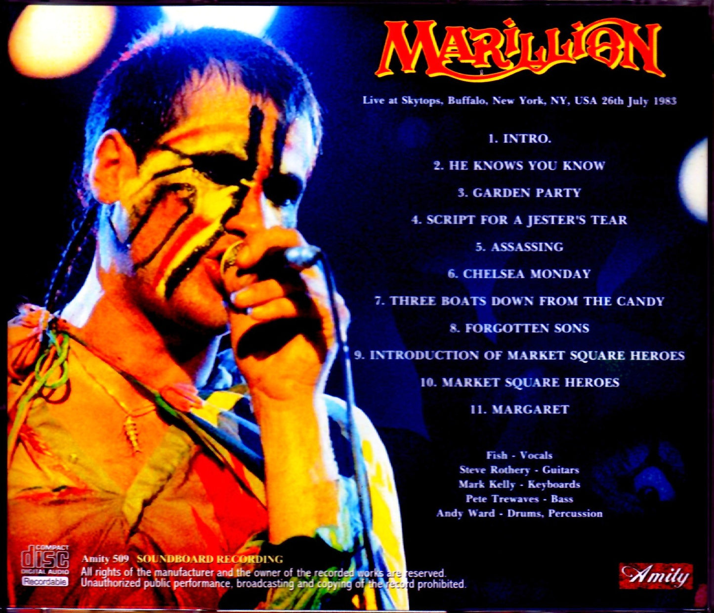 Marillion/NY,USA 1983
