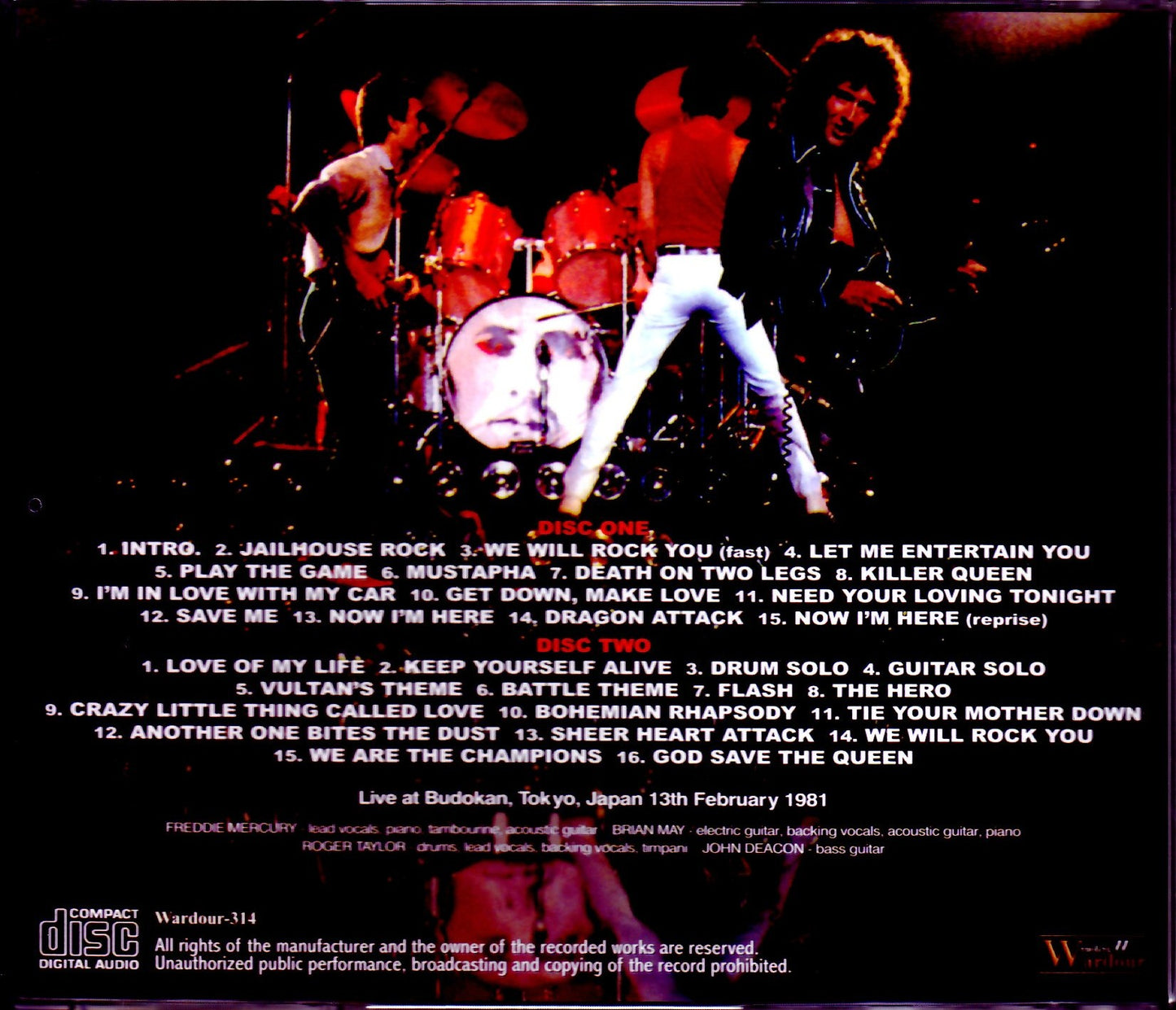 Queen/Tokyo,Japan 2.13.1981 Upgrade