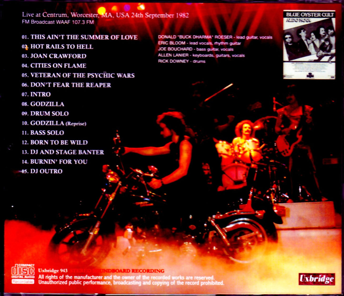 B.O.C. Blue Oyster Cult/MA, USA 1982