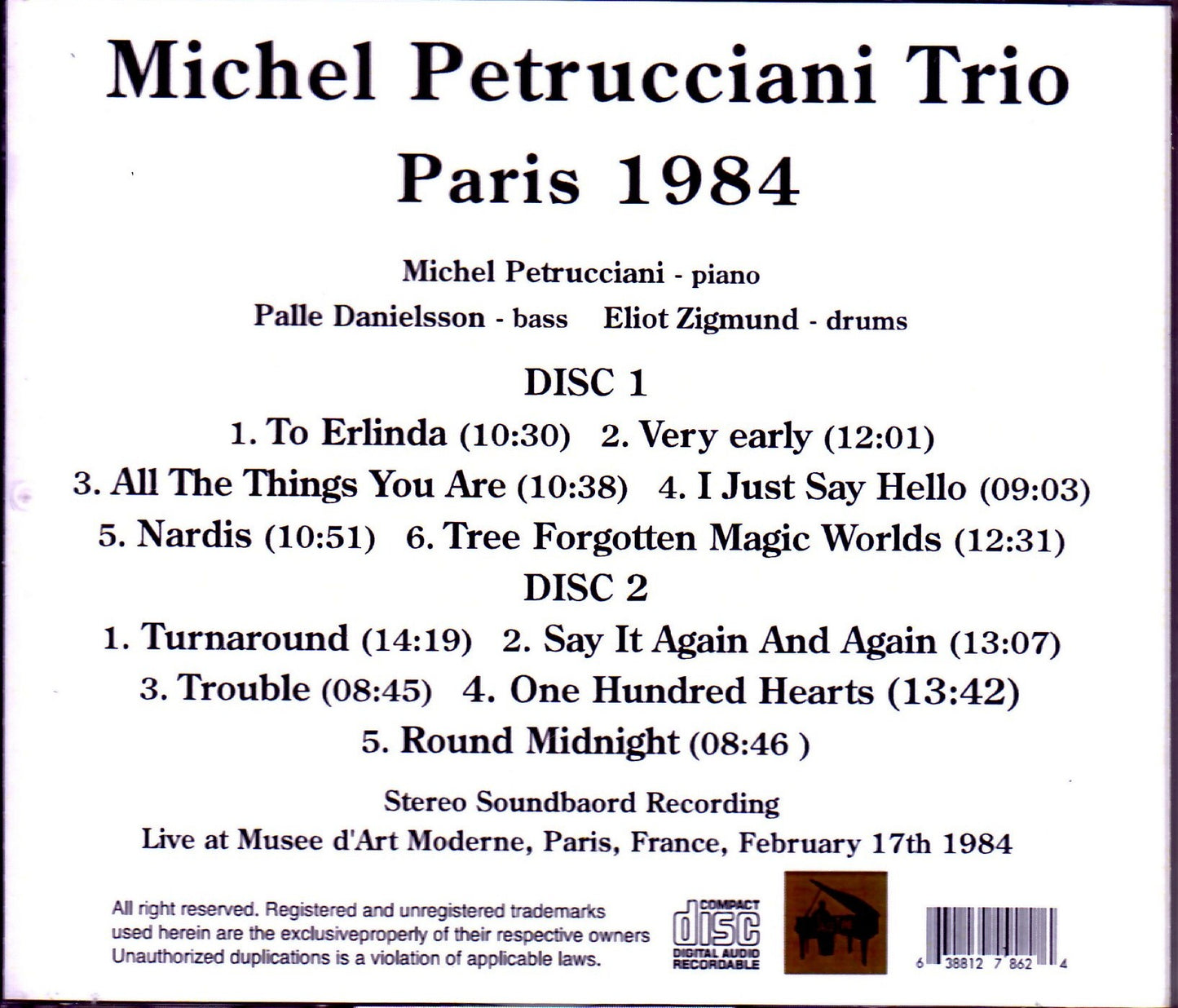 Michel Petrucciani/France 1984