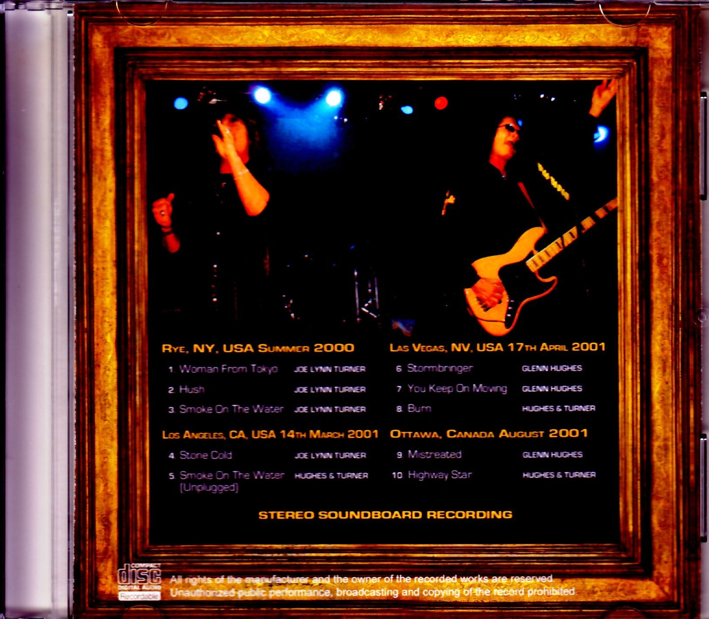 Joe Lynn Turner,Glenn Hughes/Voices Of Classic Rock US Tour 2000-2001