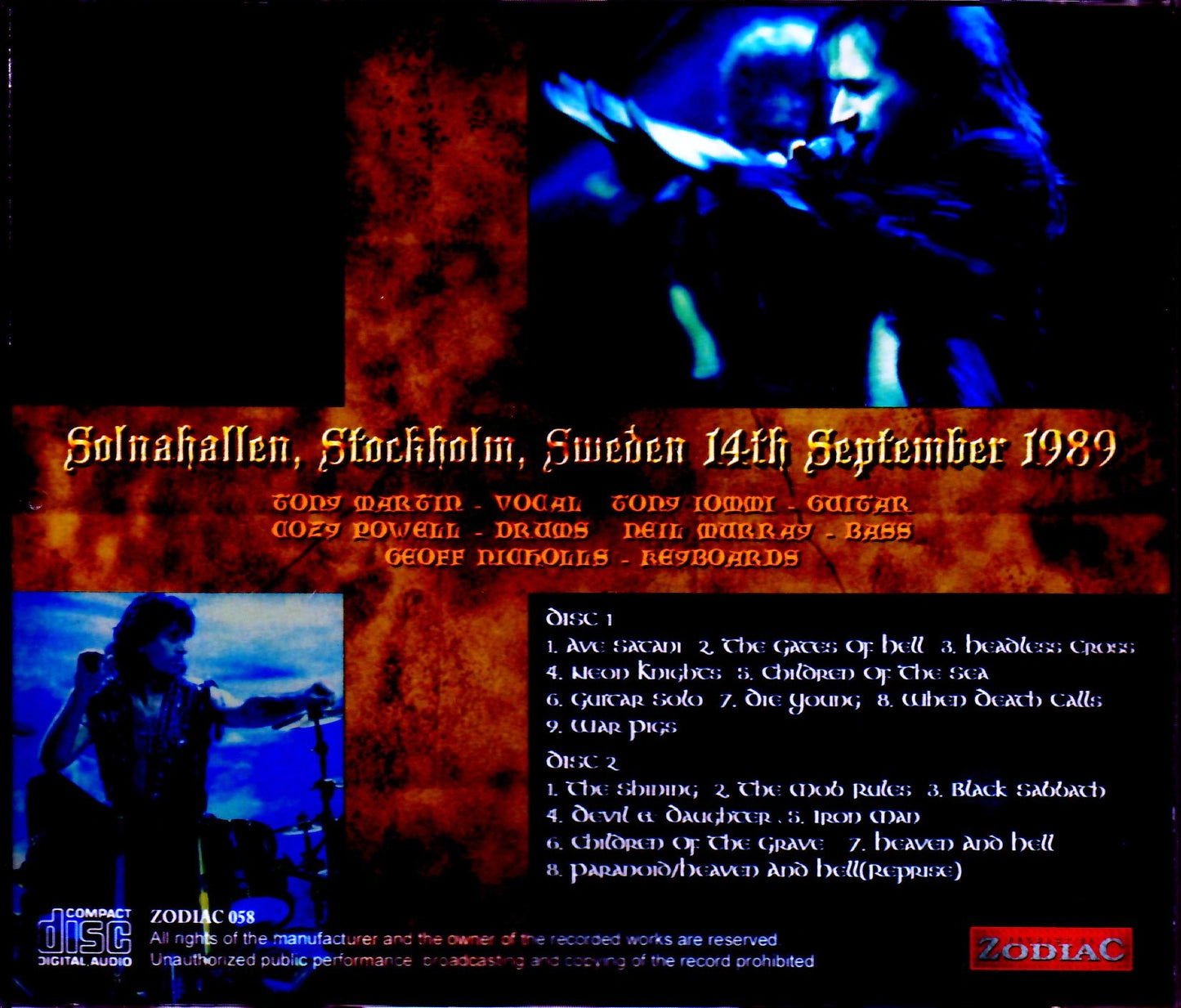 Black Sabbath/Sweden 1989