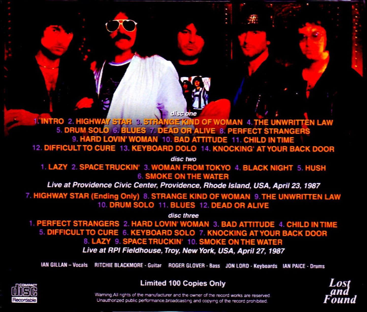 Deep Purple/RI, USA 1987 & more