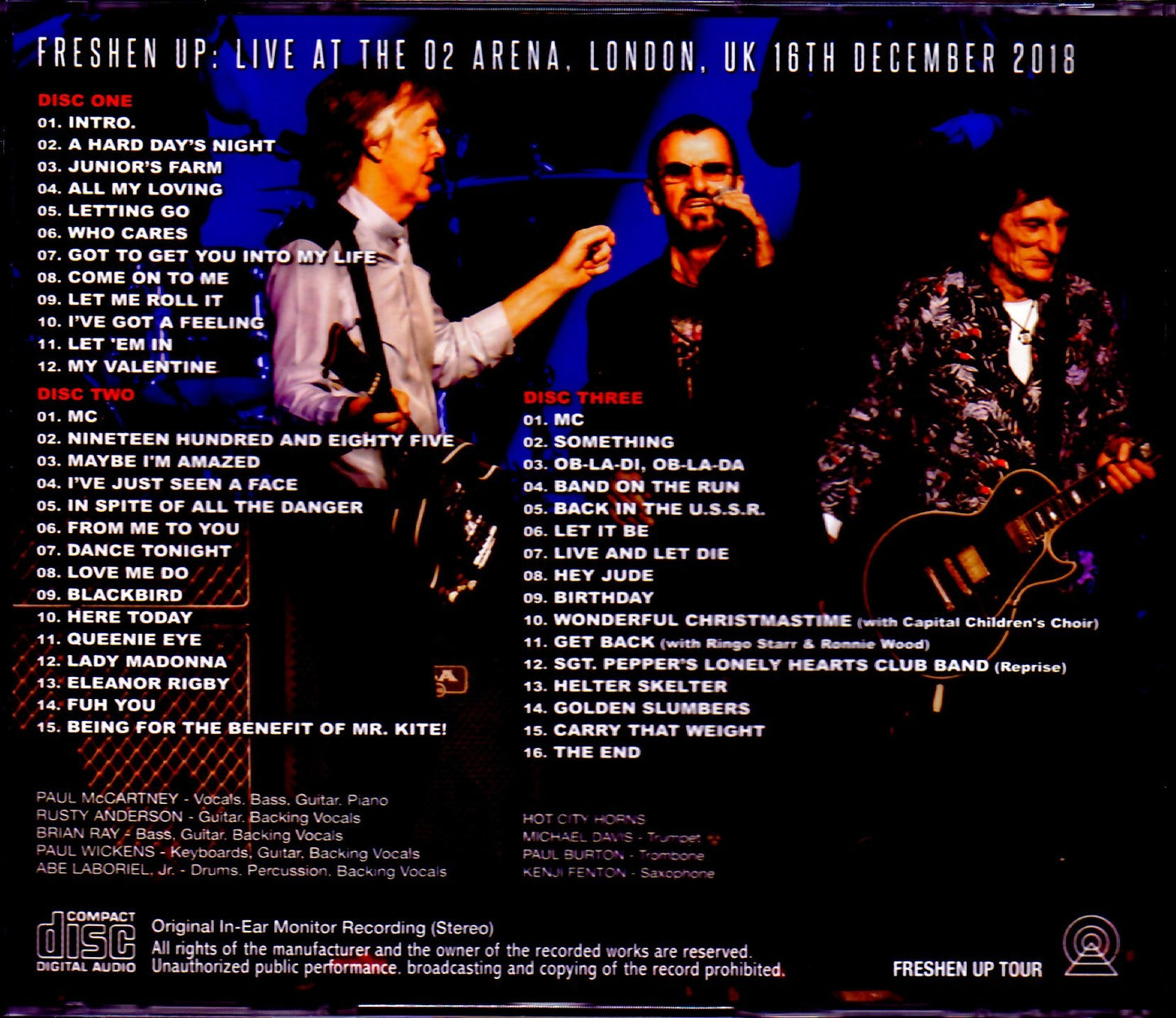 Paul McCartney/London,UK 2018 IEM Recording Ver.