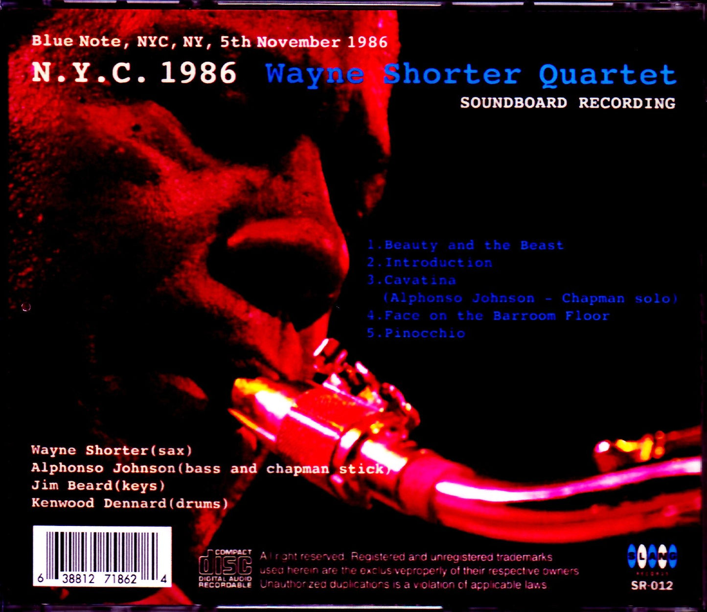 Wayne Shorter Quartet/NY,USA 1986