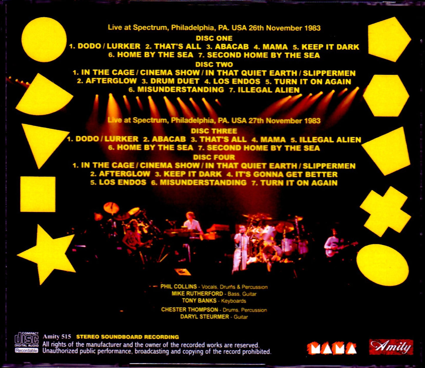 Genesis/PA,USA 1983 2 Days Pre-FM Master