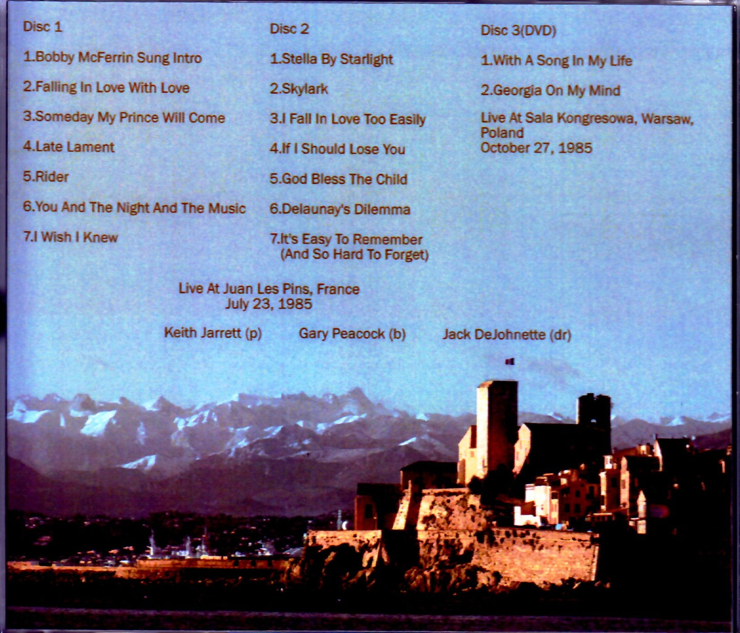 Keith Jarrett, Gary Peacock, Jack DeJohnette/France 1985 & more