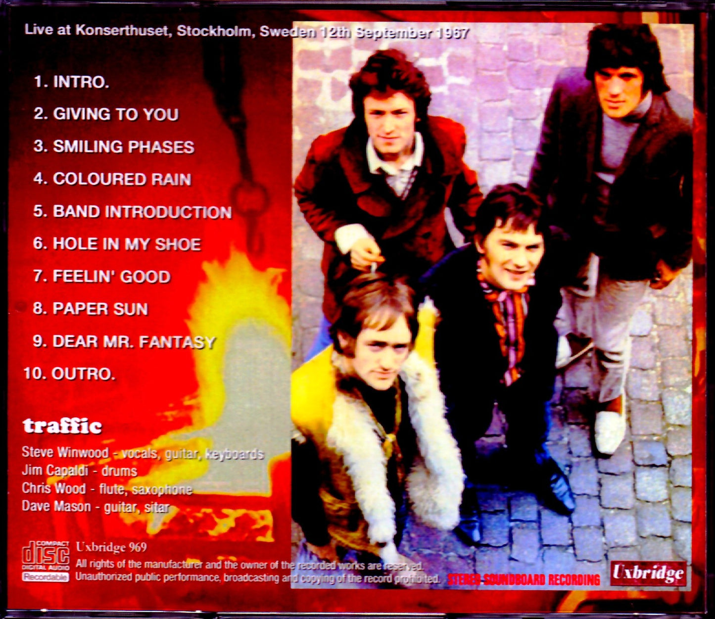 Traffic/Sweden 1967 Pre-FM Master