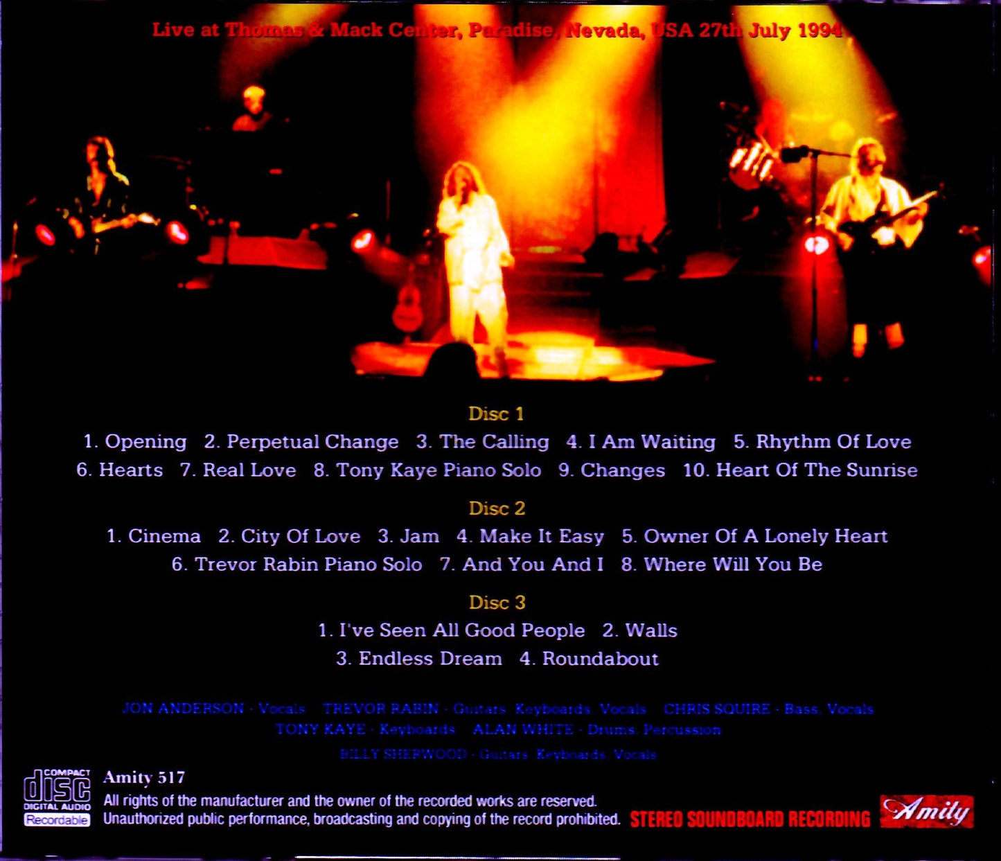 Yes/NV, USA 1994