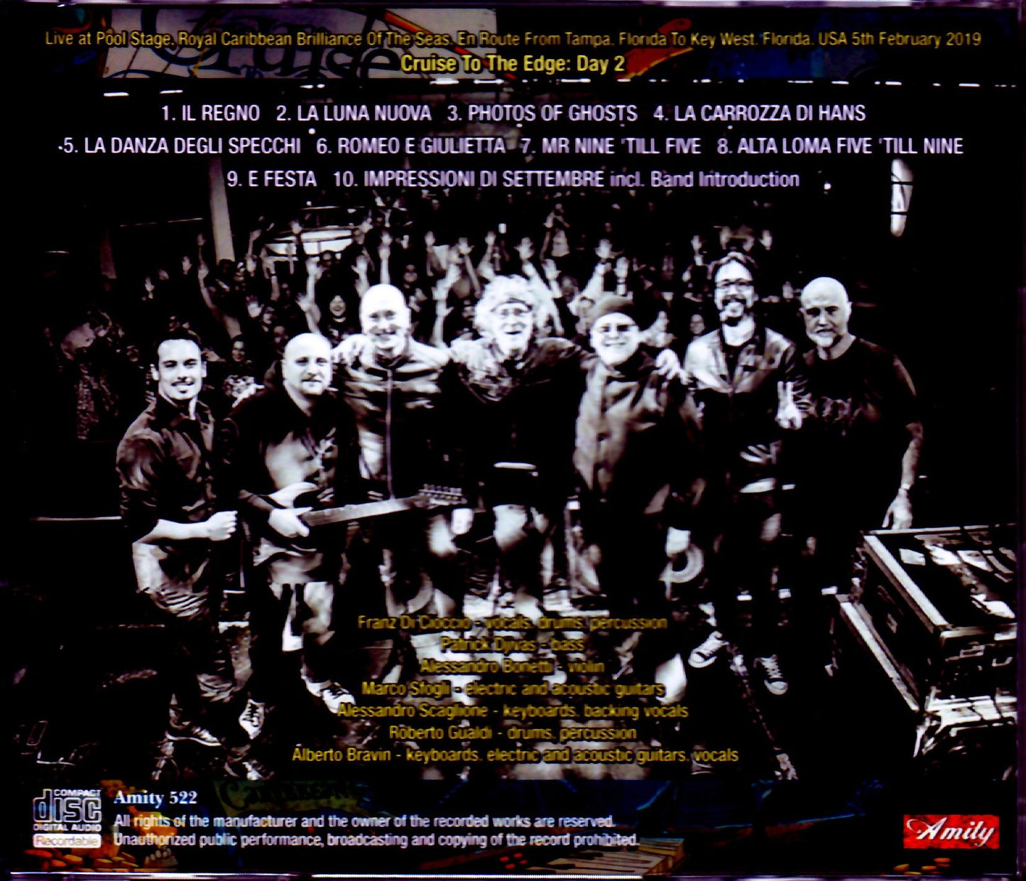 PFM Premiata Forneria Marconi/FL,USA 2019