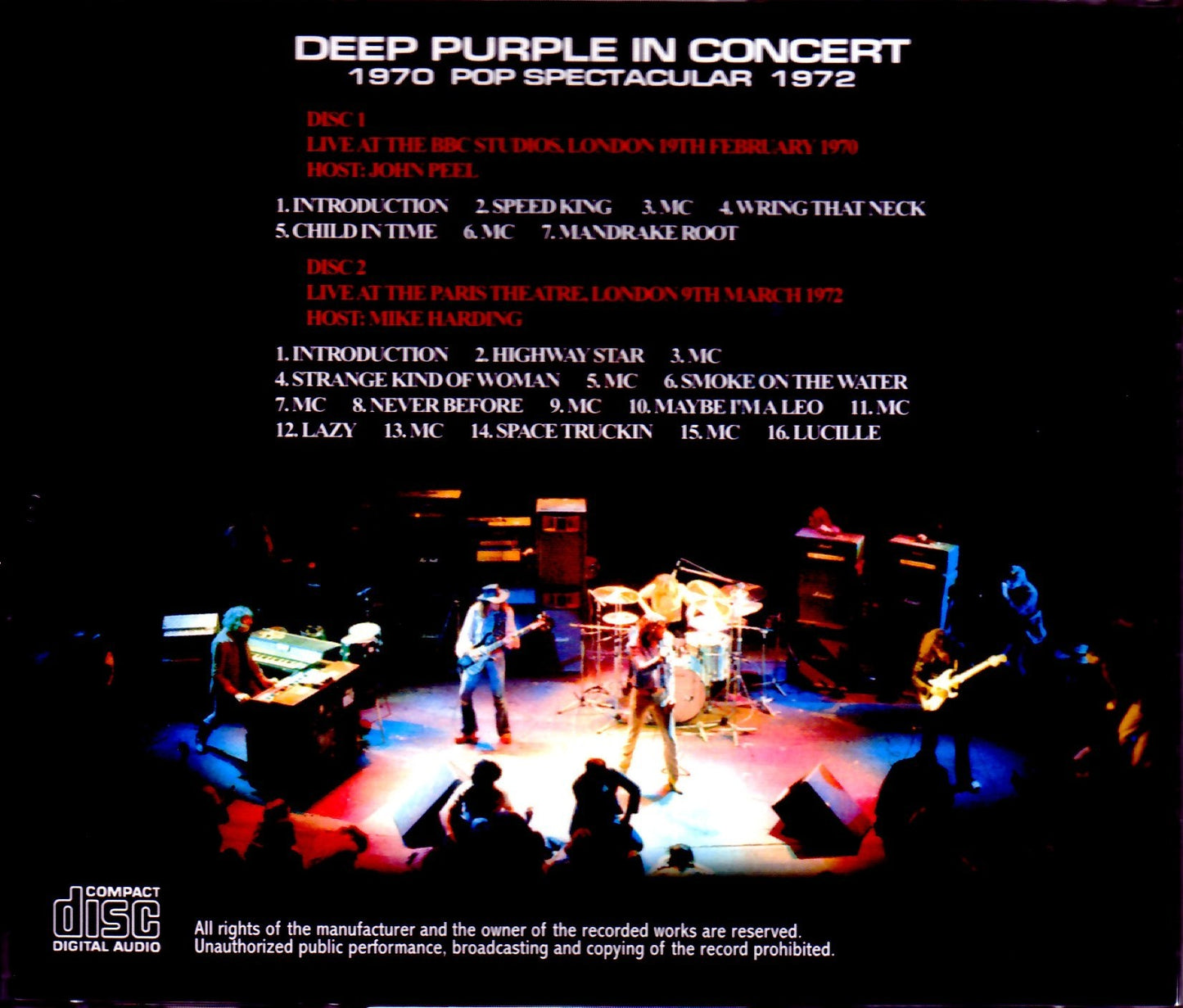 Deep Purple/London,UK 1970 & 1972