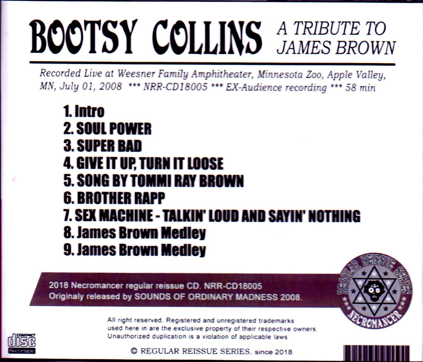 Bootsy Collins/MN, USA 2008
