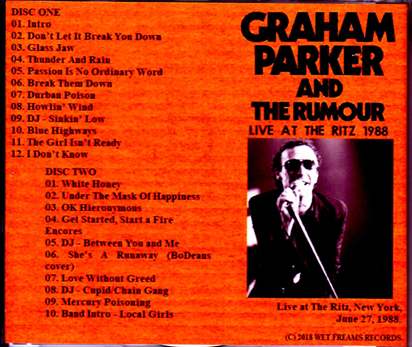 Graham Parker and the Rumor/NY, USA 1988