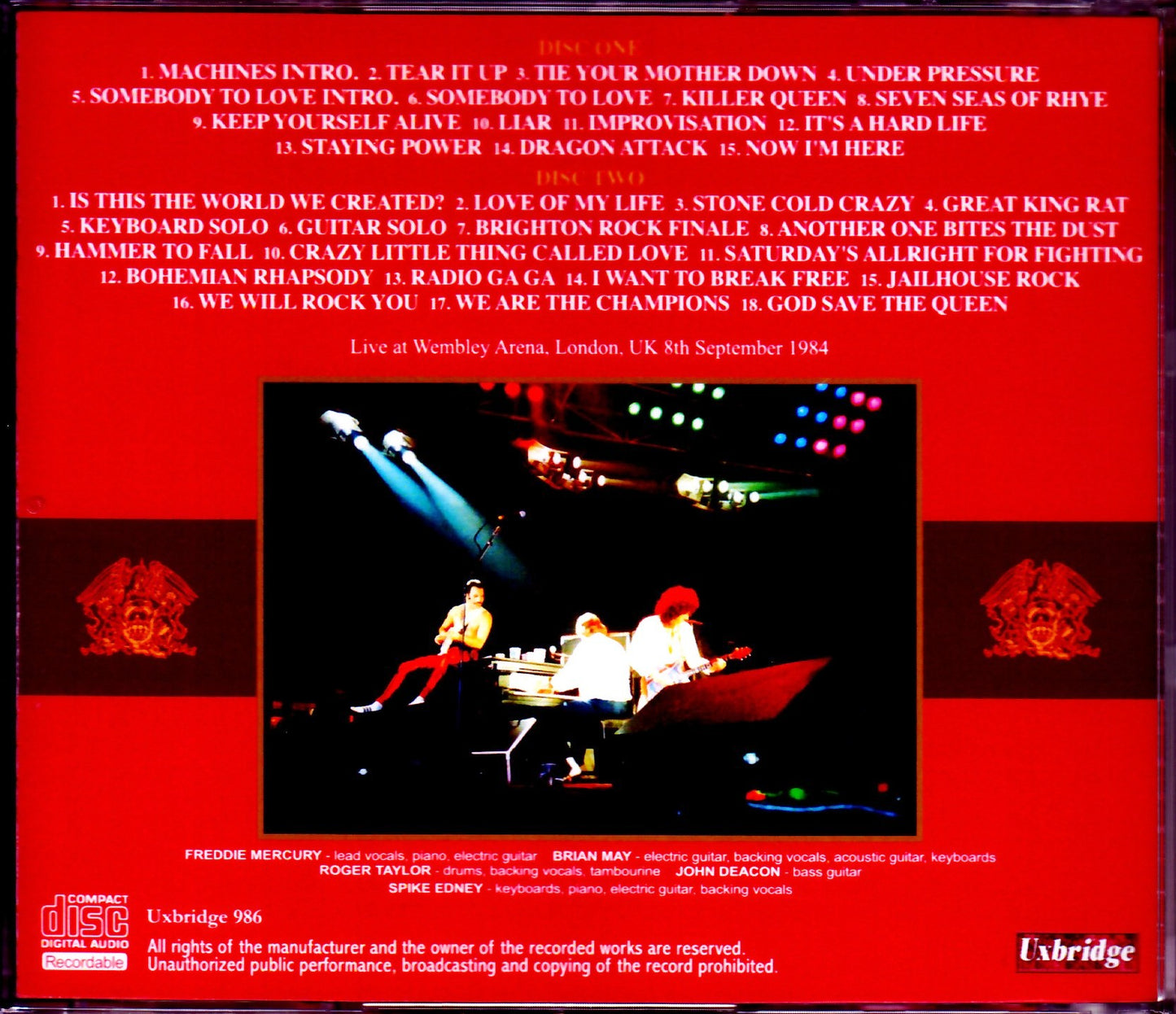 Queen/London,UK 9.8.1984 Upgrade