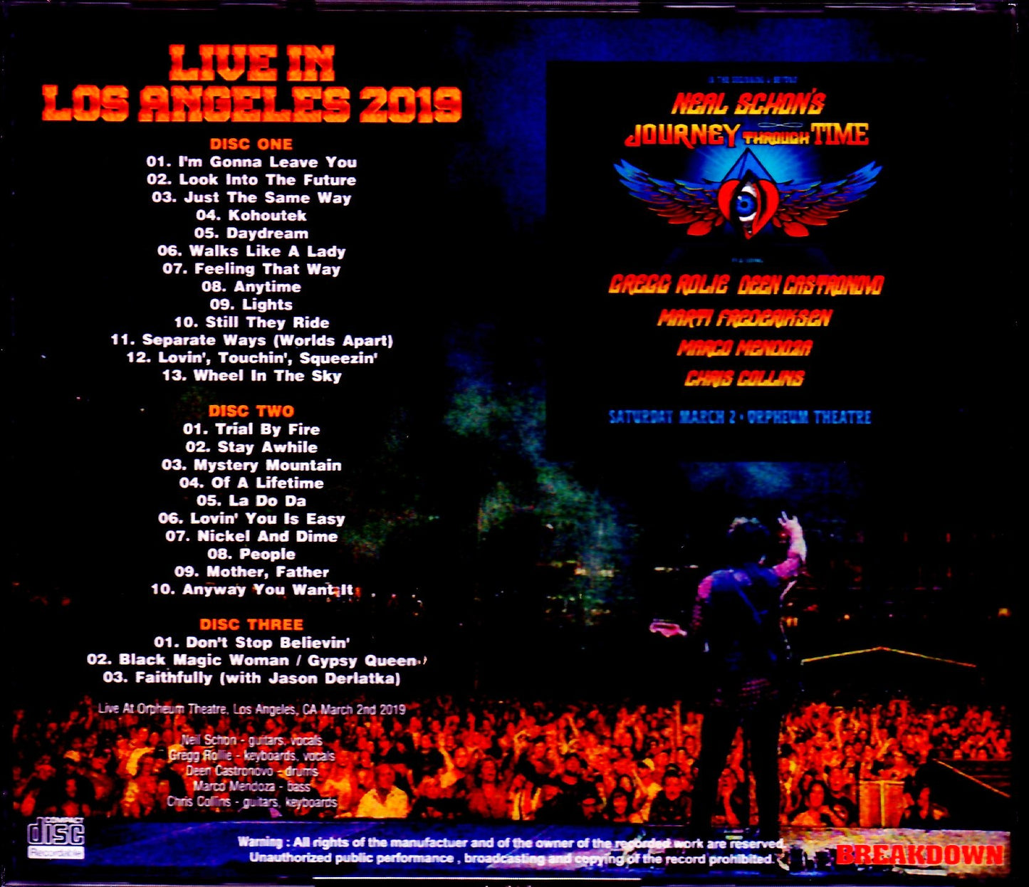 Neal Schon's Journey Through Time/CA,USA 2019