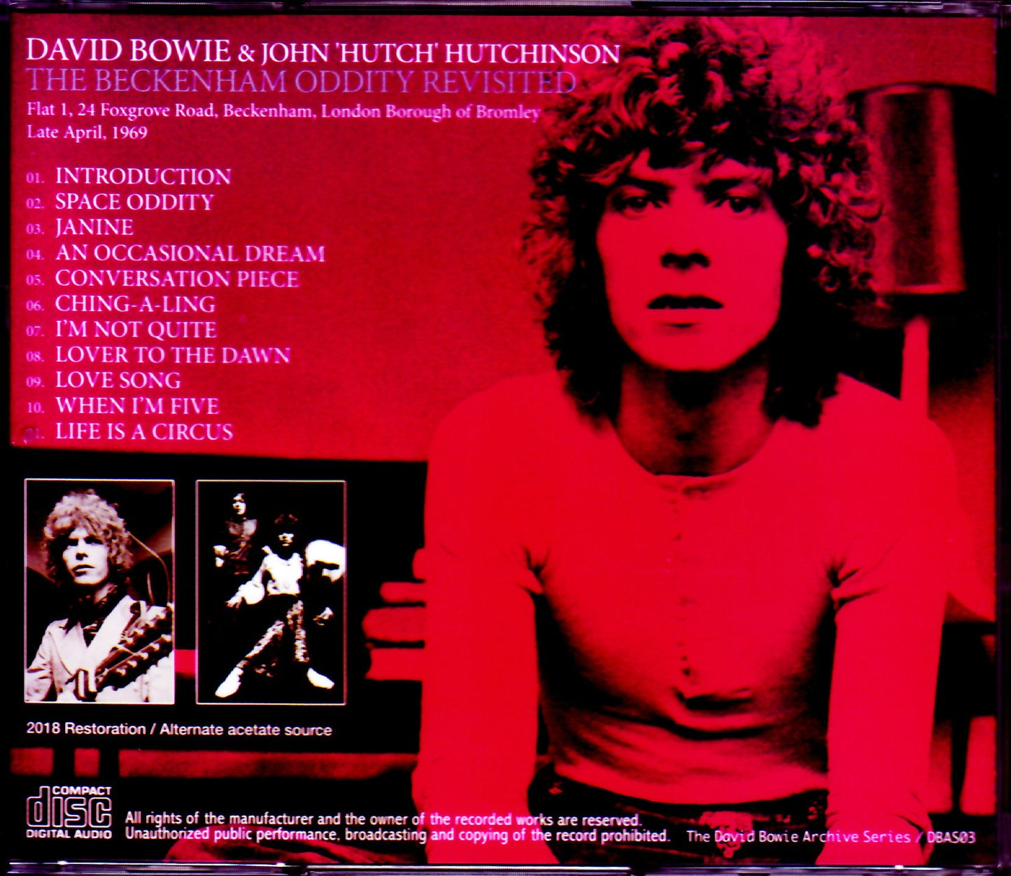 David Bowie/The 1969 Foxgrove Road Tape Huge Upgrade