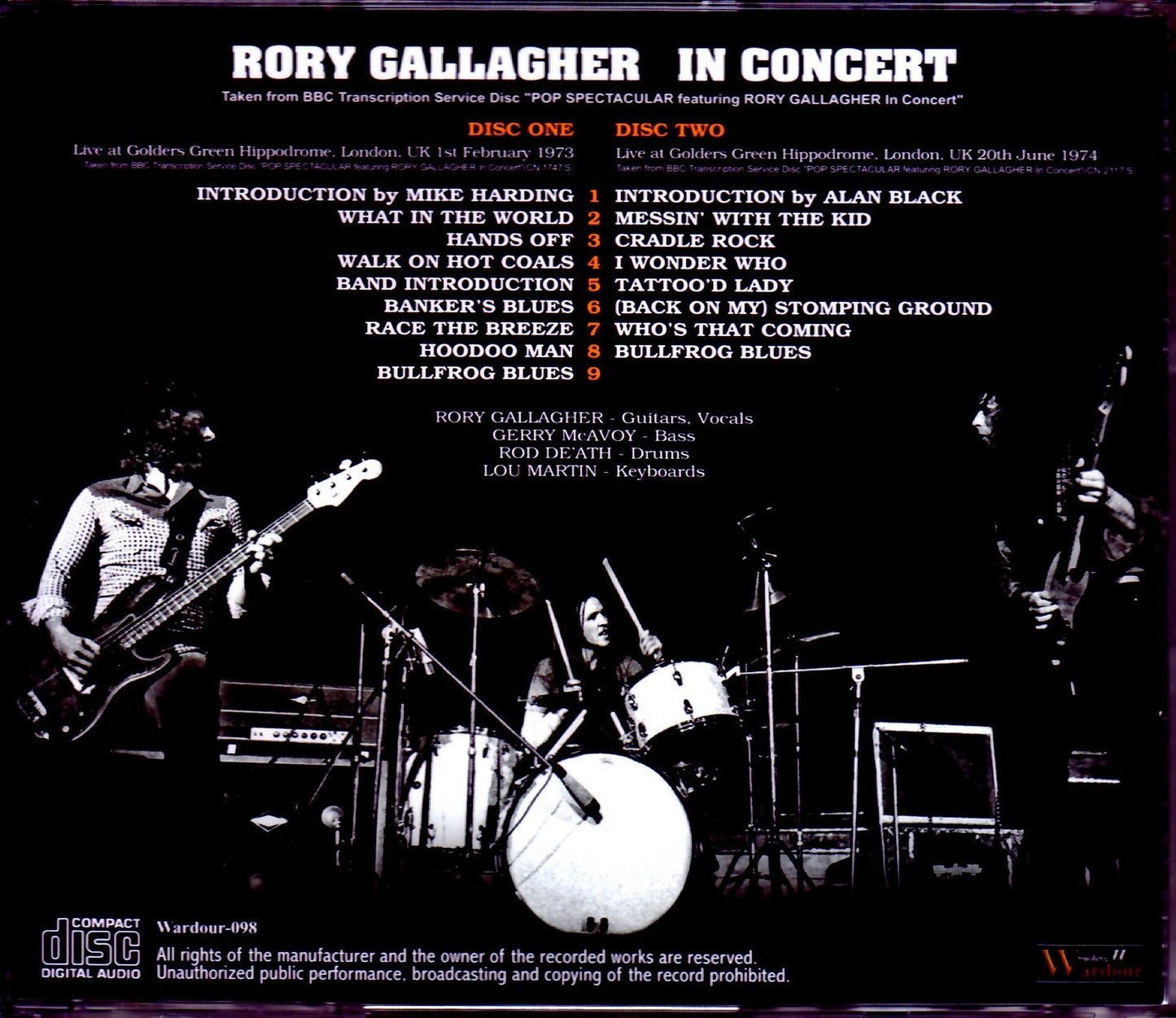Rory Gallagher/London,UK 1973 & more Upgrade