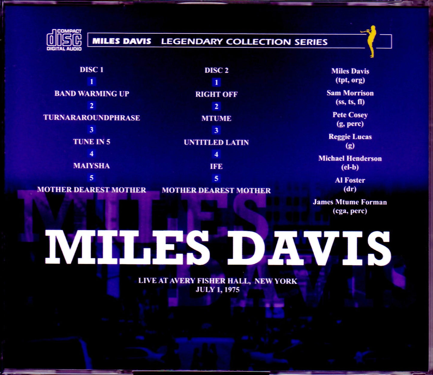 Miles Davis,Michael Henderson/NY,USA 1975 Complete