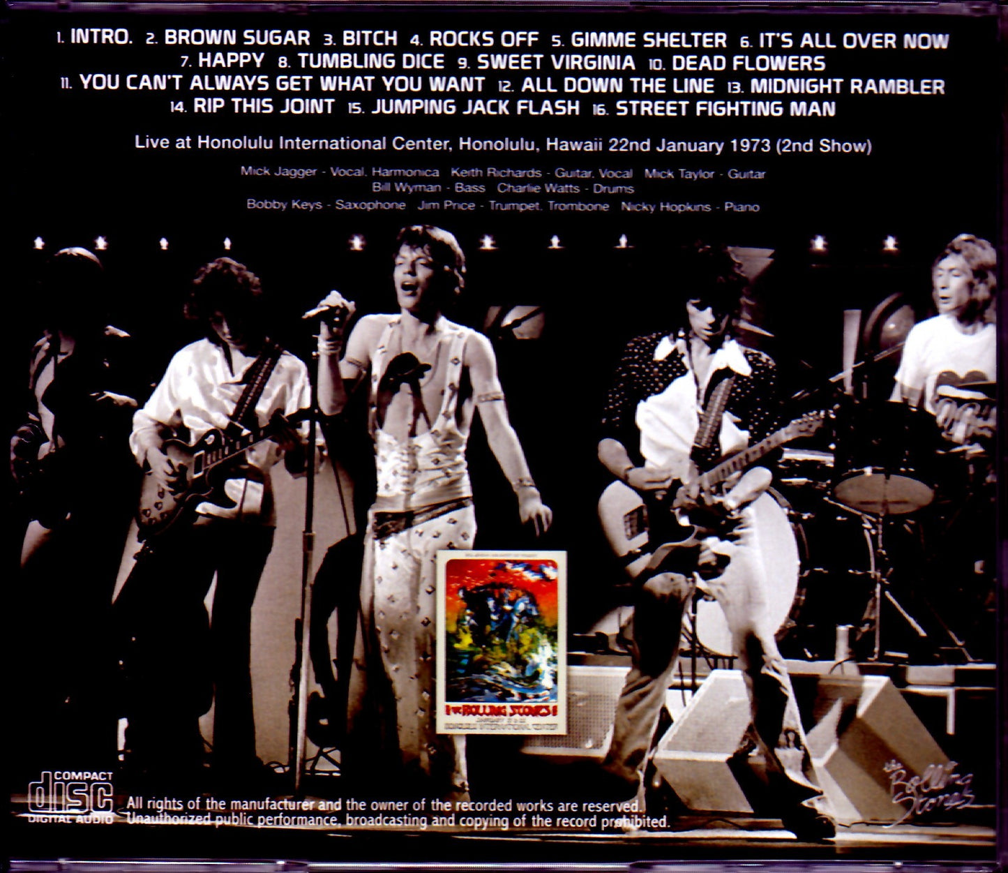 Rolling Stones/Hawaii,USA 1.22.1973 2nd Show Upgrade