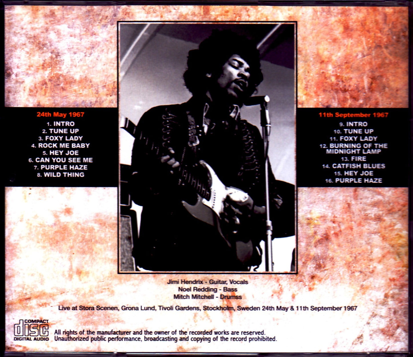 Jimi Hendrix/Sweden 1967 2 Days Remaster