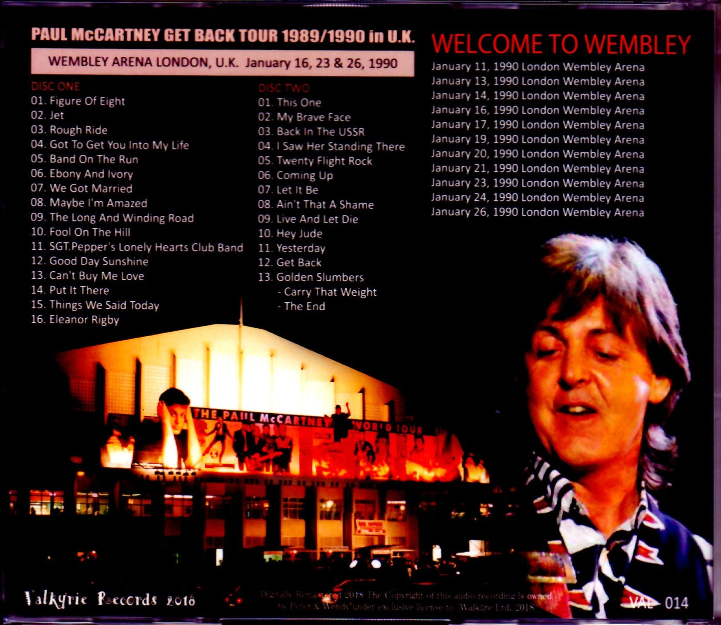 Paul McCartney/London,UK 1990 Remastered