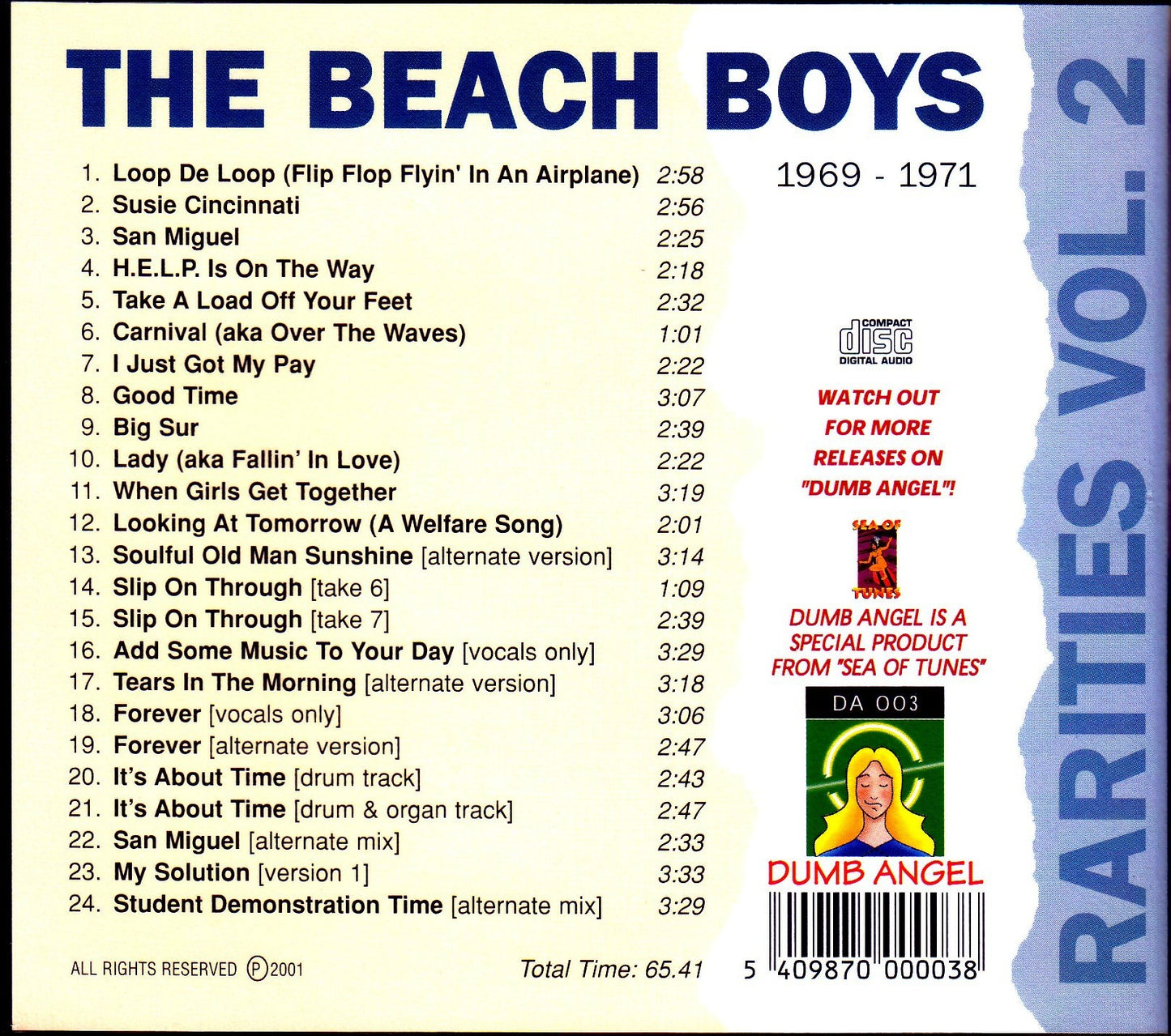 Beach Boys/Rarities 1969-1971