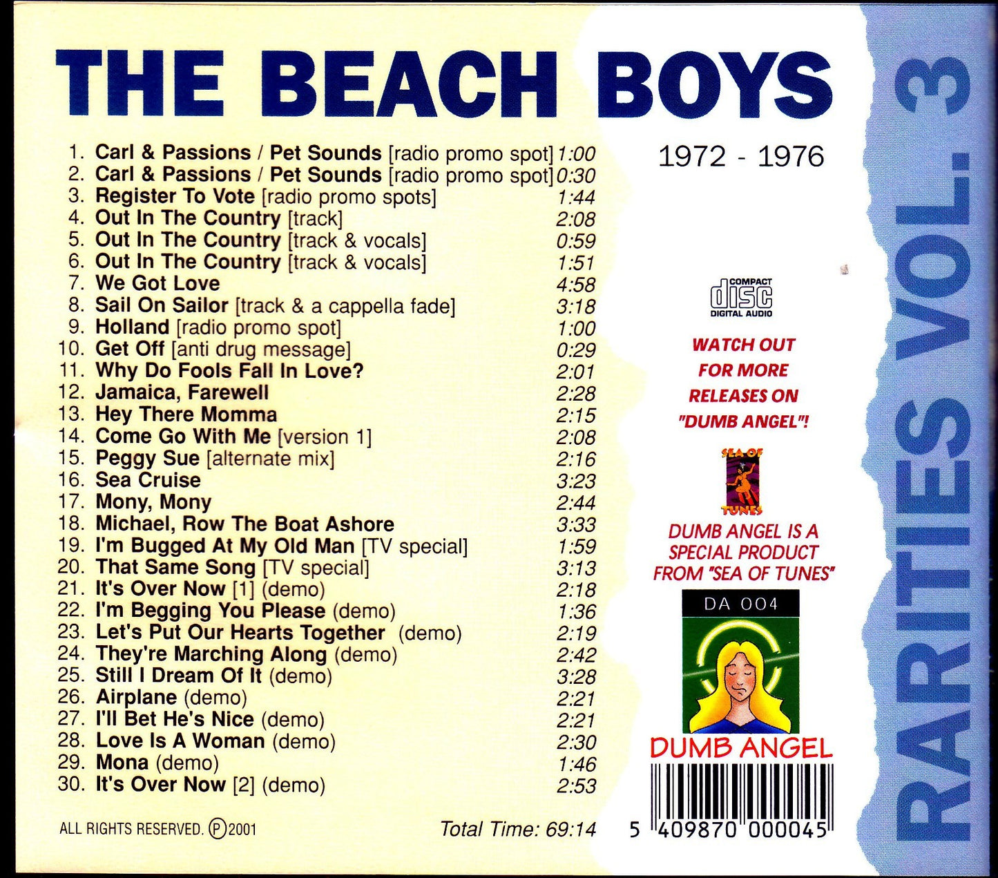 Beach Boys/Rarities 1972-1976