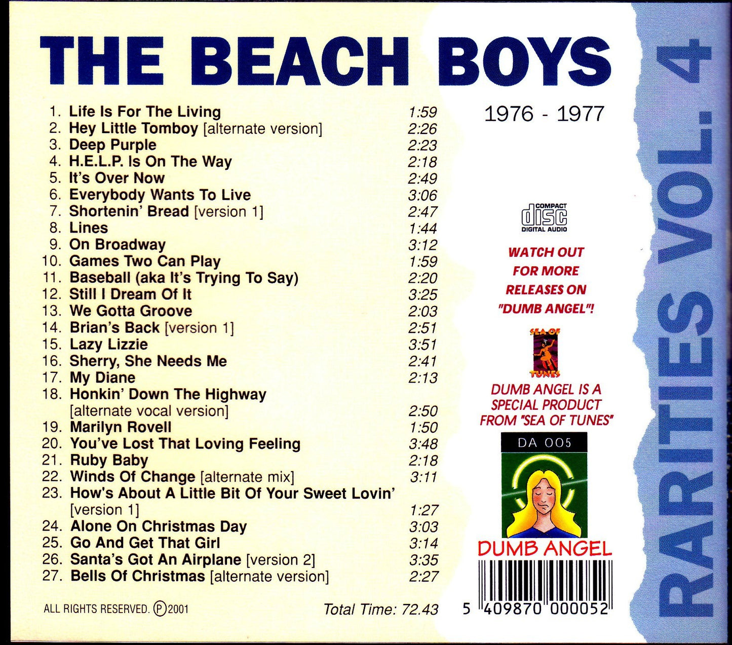 Beach Boys/Rarities 1976-1977