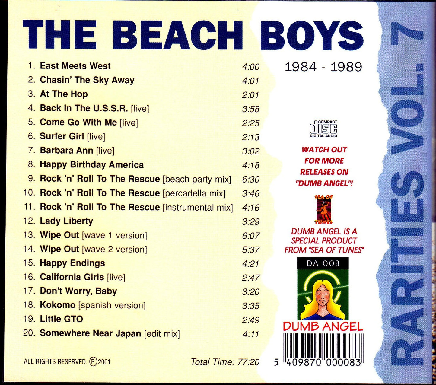 Beach Boys/Rarities 1984-1989