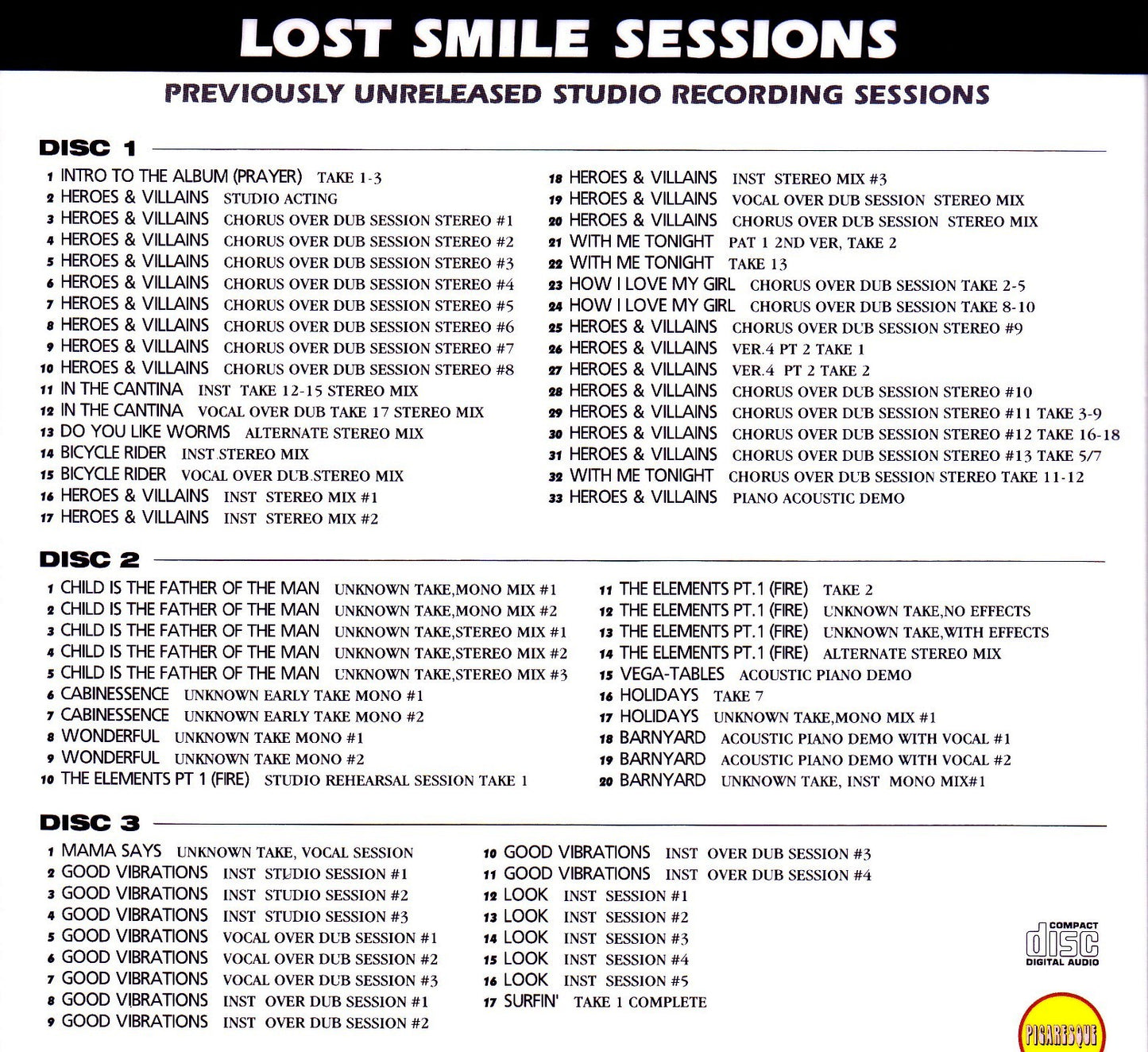 Beach Boys/Lost Smile Sessions