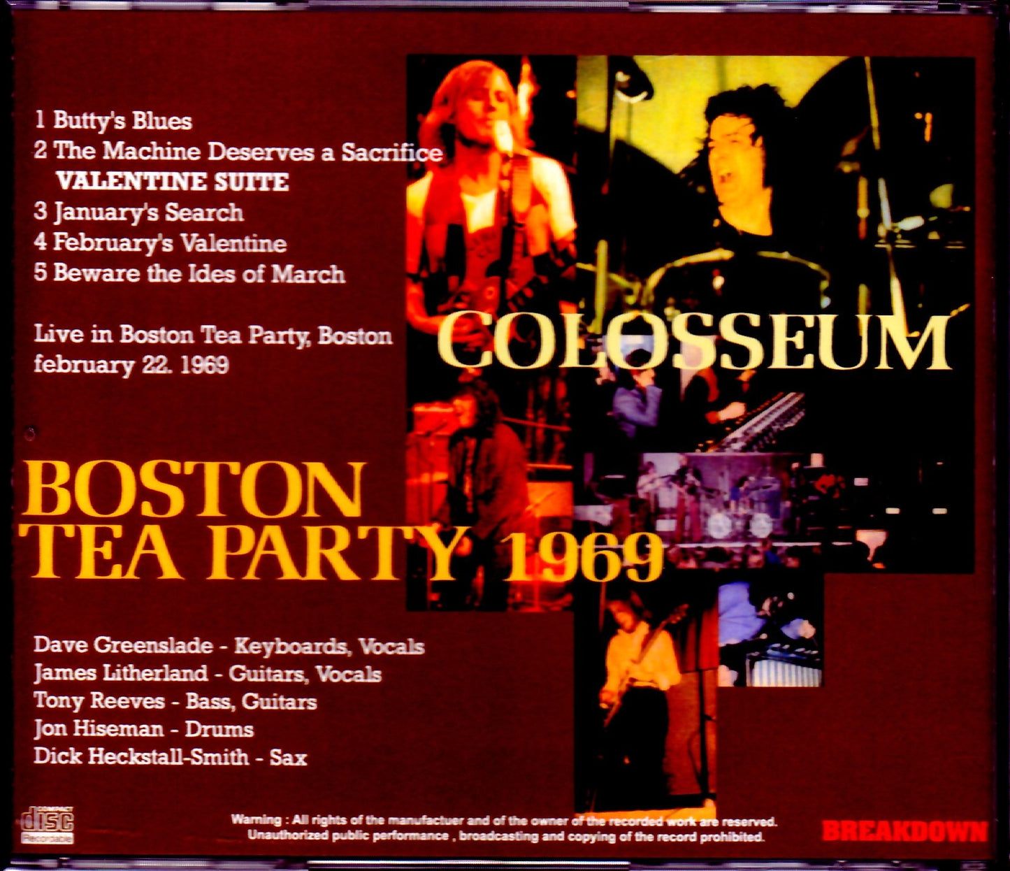 Colosseum/MA, USA 1969