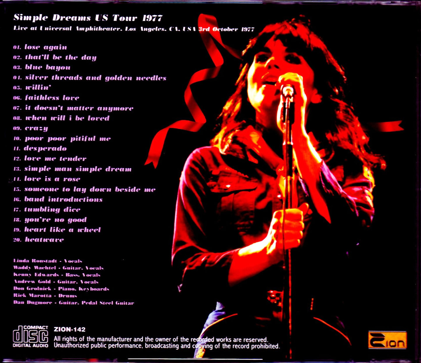 Linda Ronstadt/CA,USA 1977 Upgrade