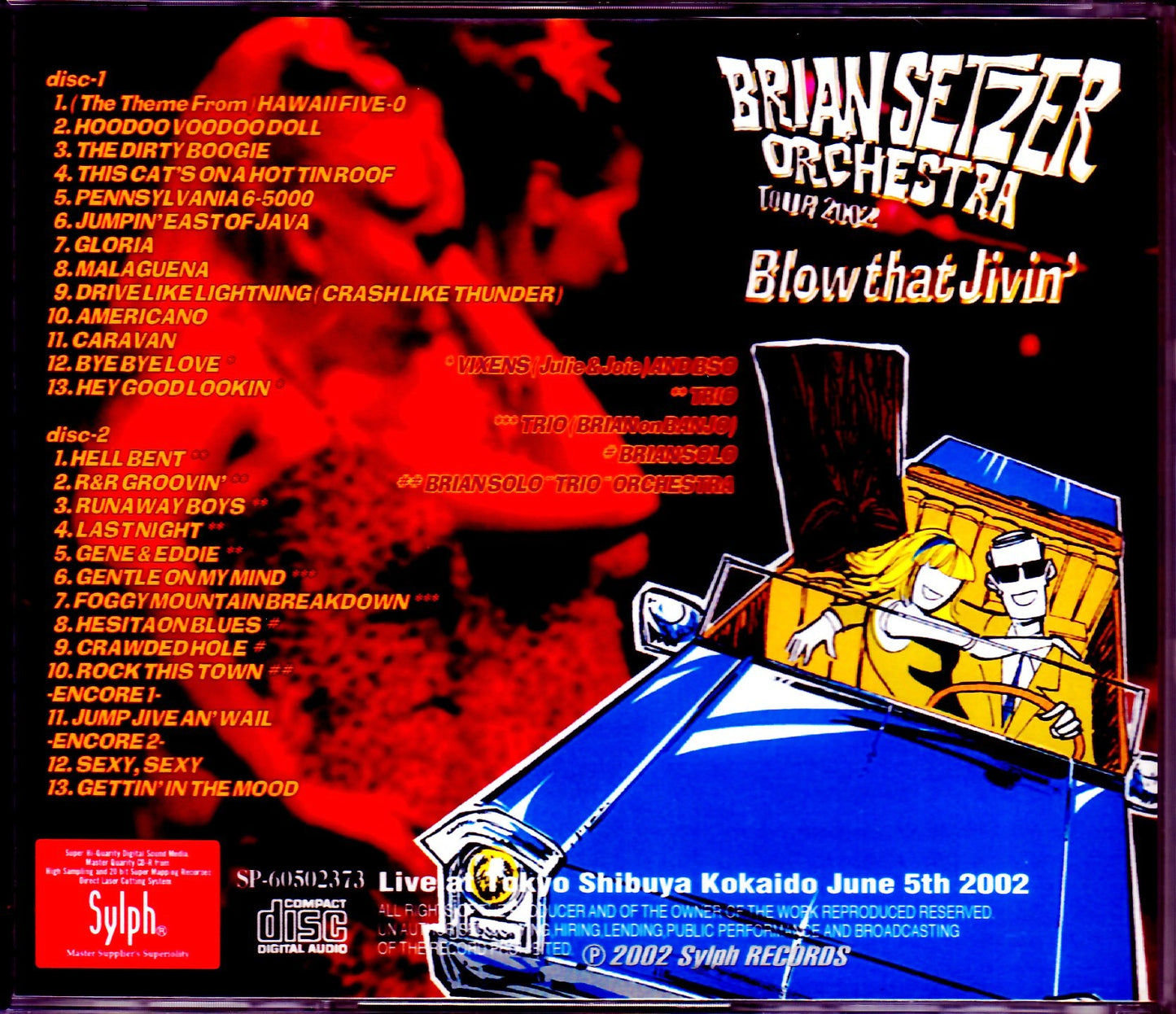 Brian Setzer Orchestra/Tokyo,Japan 6.5.2002