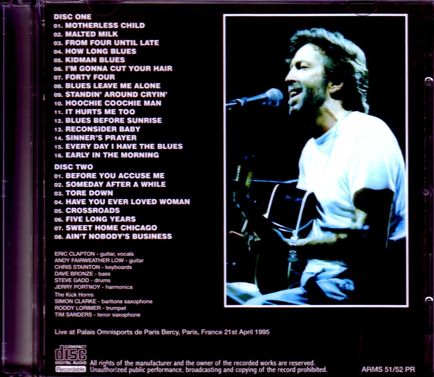 Eric Clapton/France 4.21.1995